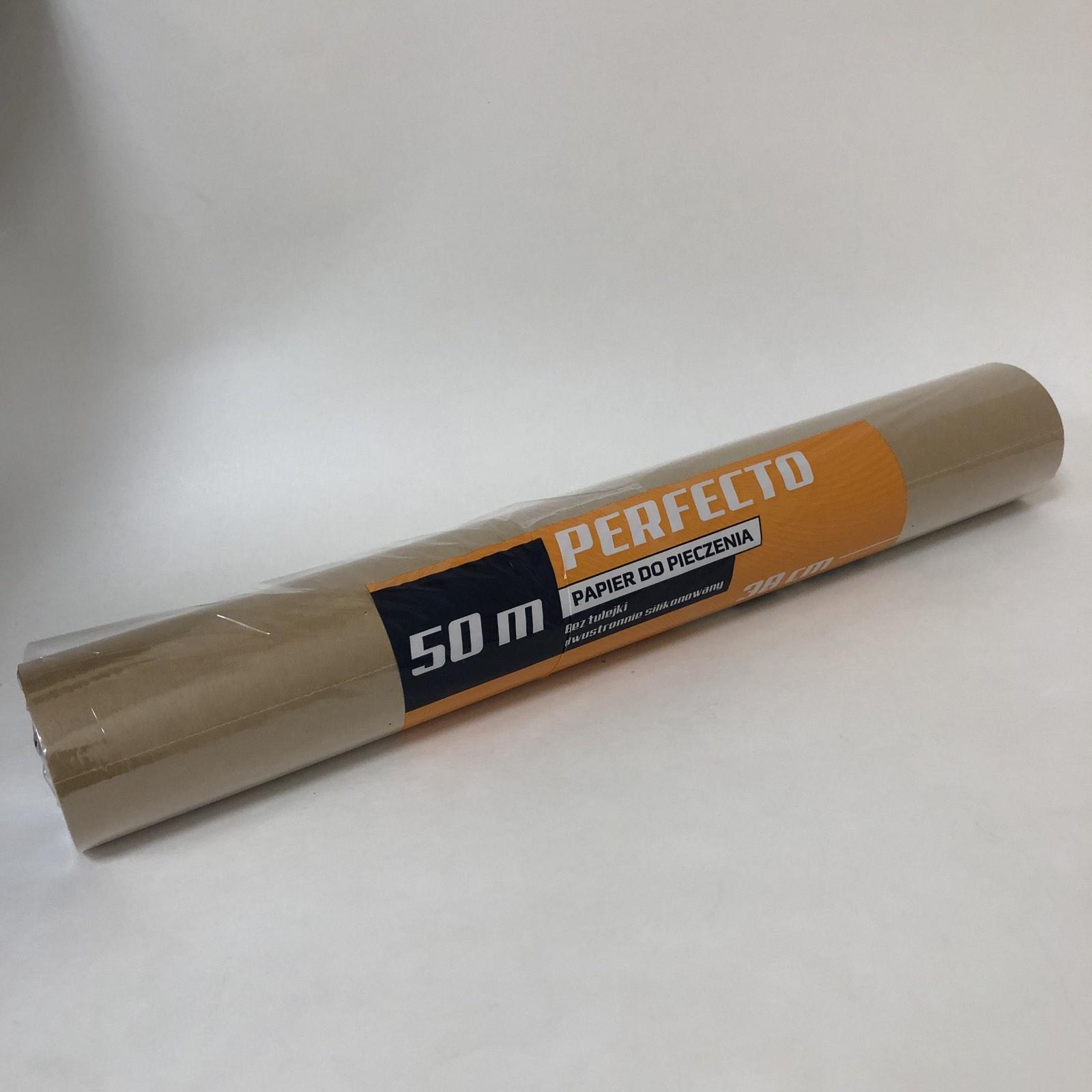 Бумага для выпечки силиконизированная PERFECTO, 0,38х50 метров, 1 рулон