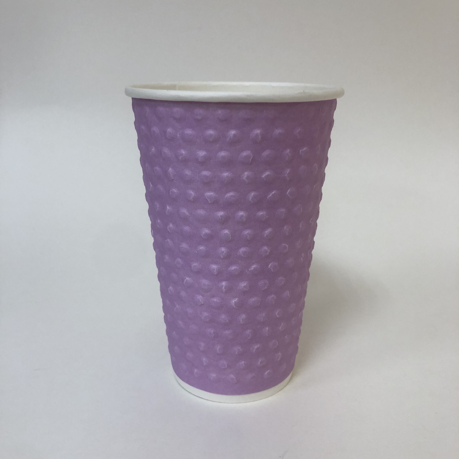 Стакан бумажный 400 мл Лаванда с конгревом «Bubbles», двухслойный, 35 штук/упак.