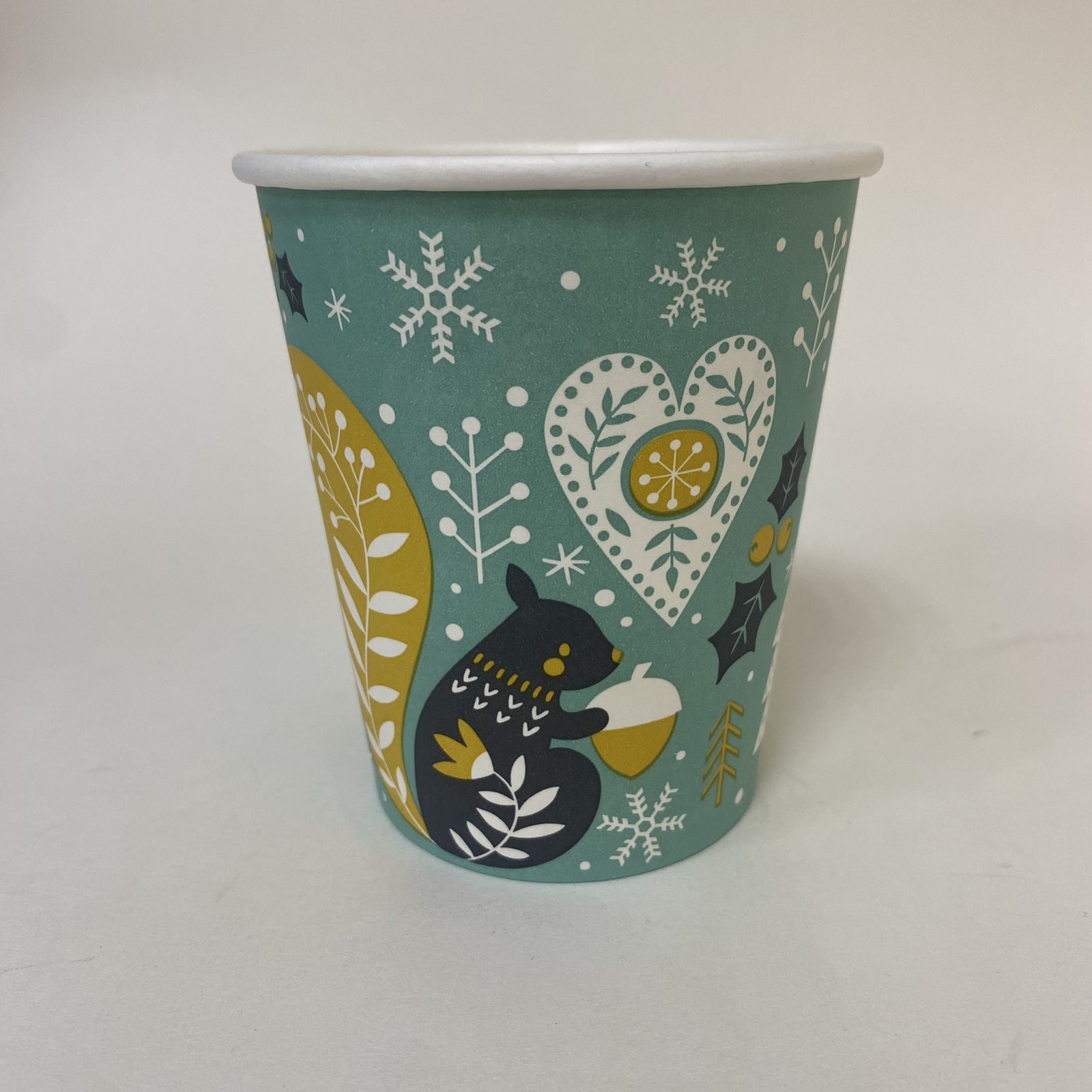 Стакан бумажный 250/270 мл «Снежное рождество», 50 штук/упак., Россия