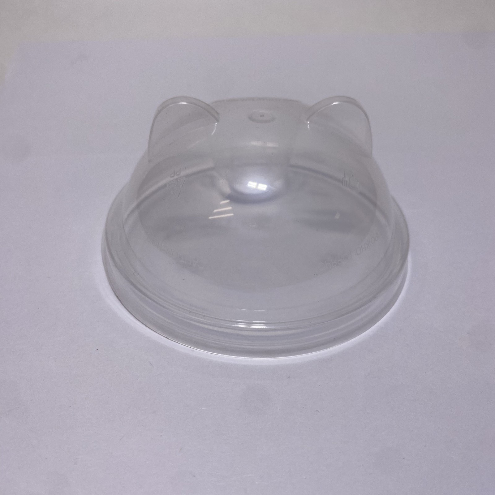 Крышка  для стакана купольная 90 мм CAT, прозрачная, 45 штук/упак.