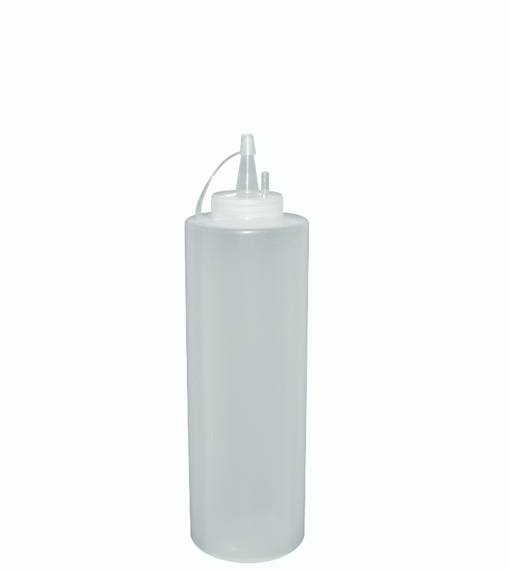 Емкость для соуса 700 мл. с крышкой, белая, 1 штука