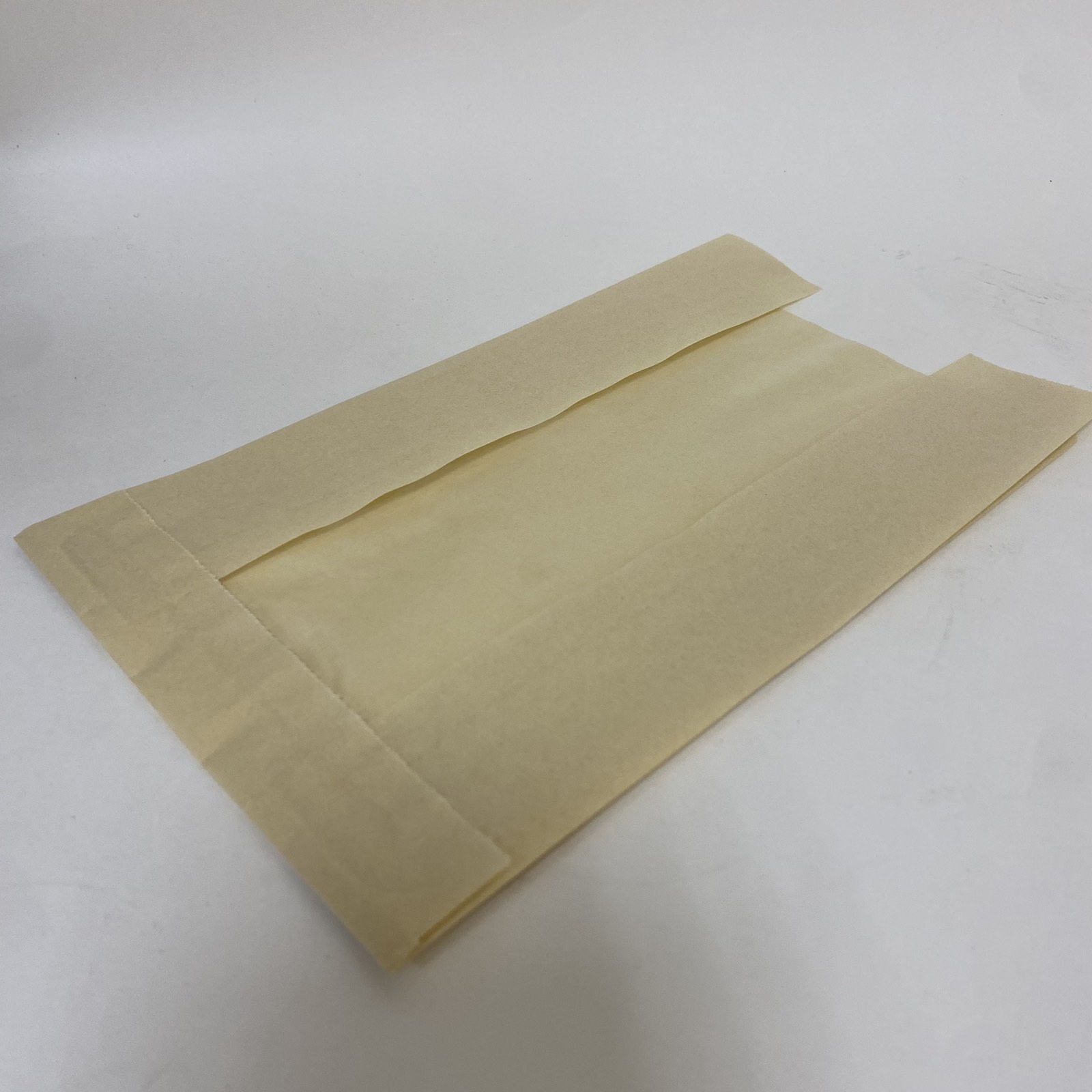 Пакет бумажный  с окном 140 (60)*60*250 мм, бежевый, РФ, 50 штук/упаковка