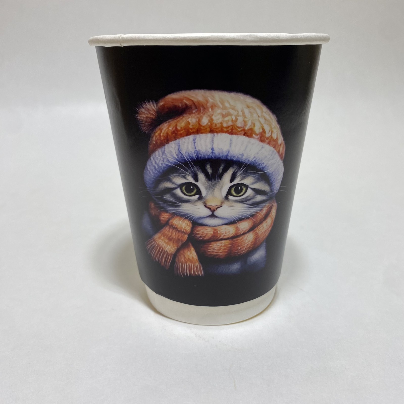 Стакан бумажный 300/430 мл «Согреваемся вместе», двухслойный, 30 штук/упак.