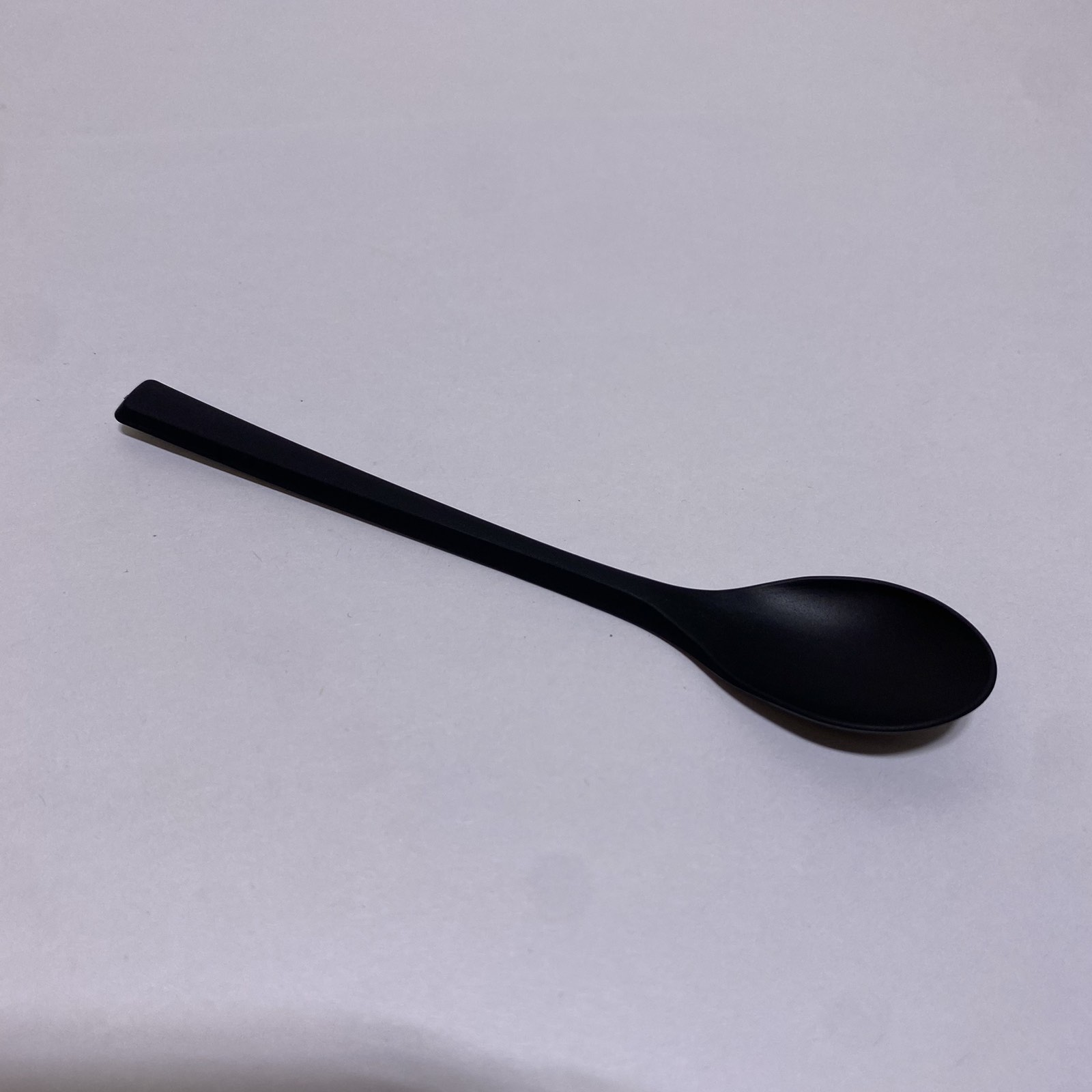 Ложка чайная ПП 165 мм, матовая черная, 100 штук/упак.