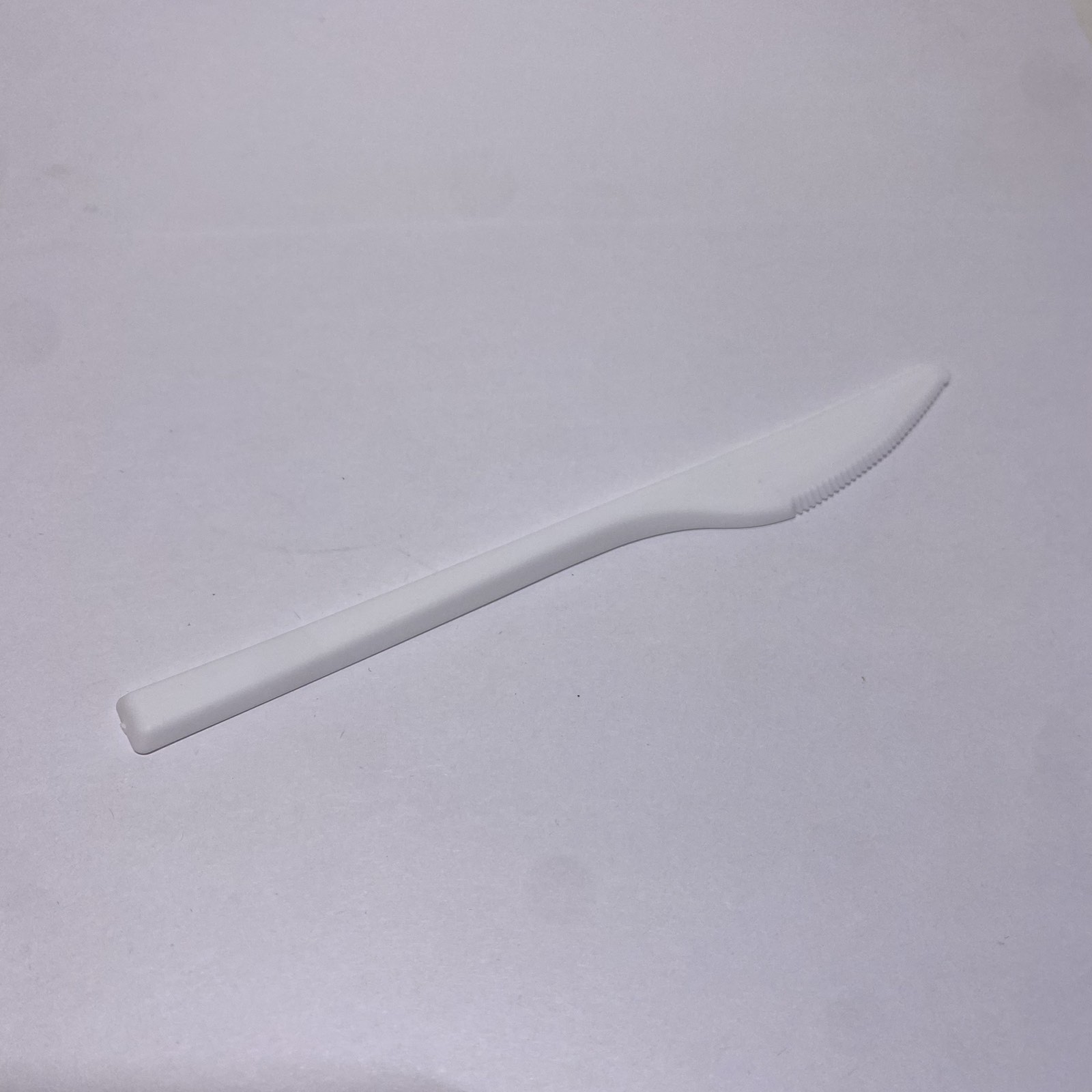 Нож Столовый ПП 165 мм, матовый белый, 100 штук/упак.