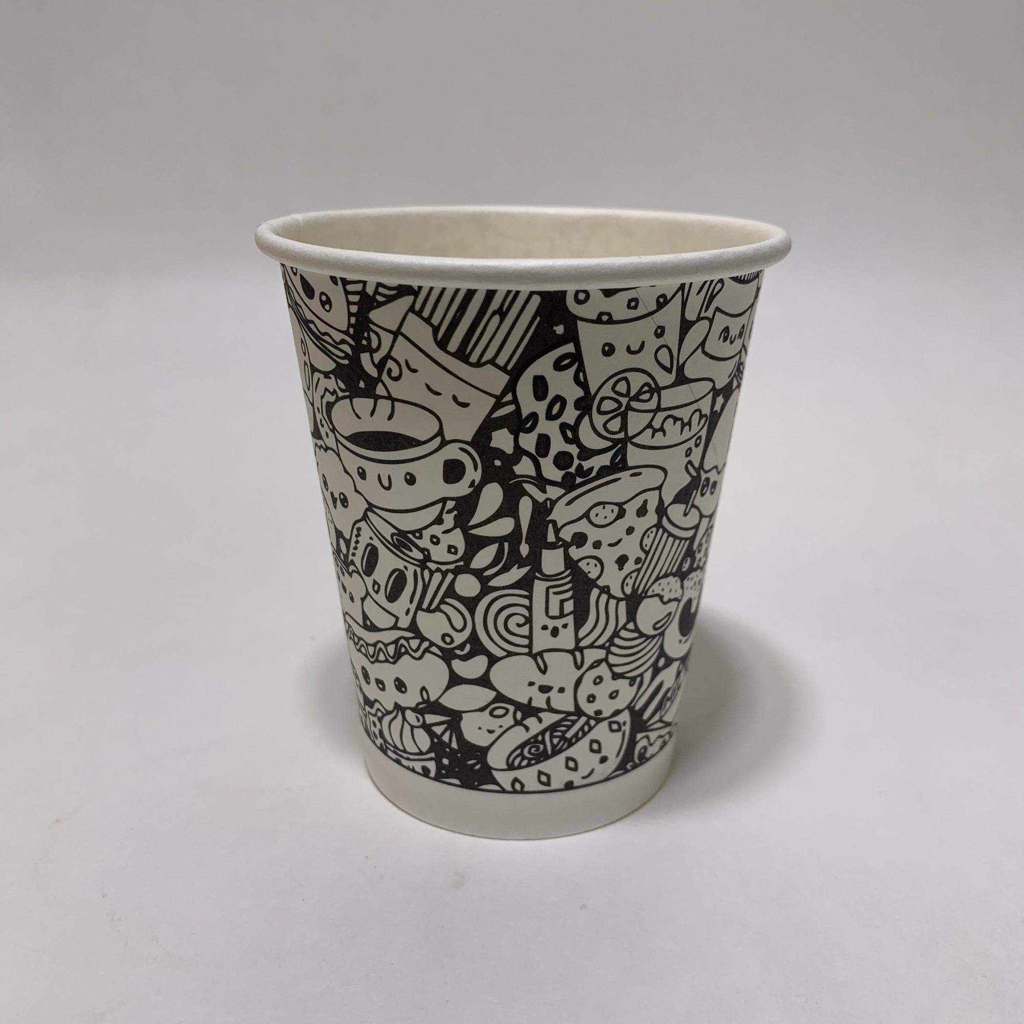 Стакан бумажный 200/225 мл «Граффити», 50 штук/упак.