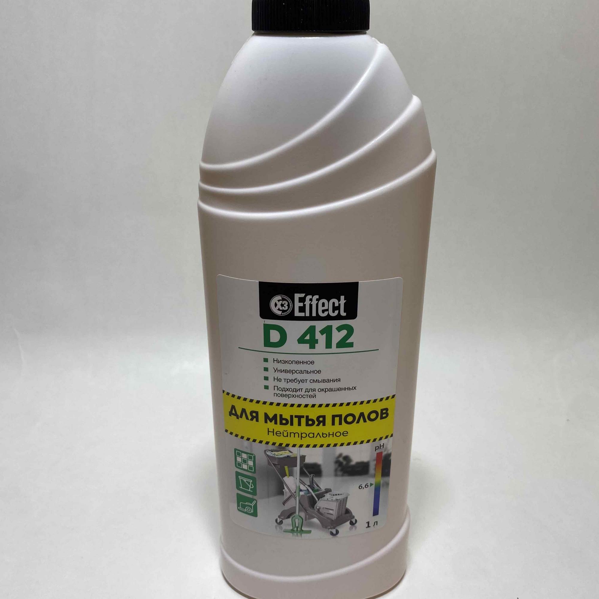EFFECT ДЕЛЬТА 412 Средство нейтральное для мытья полов. 1000 мл, 1 бут.