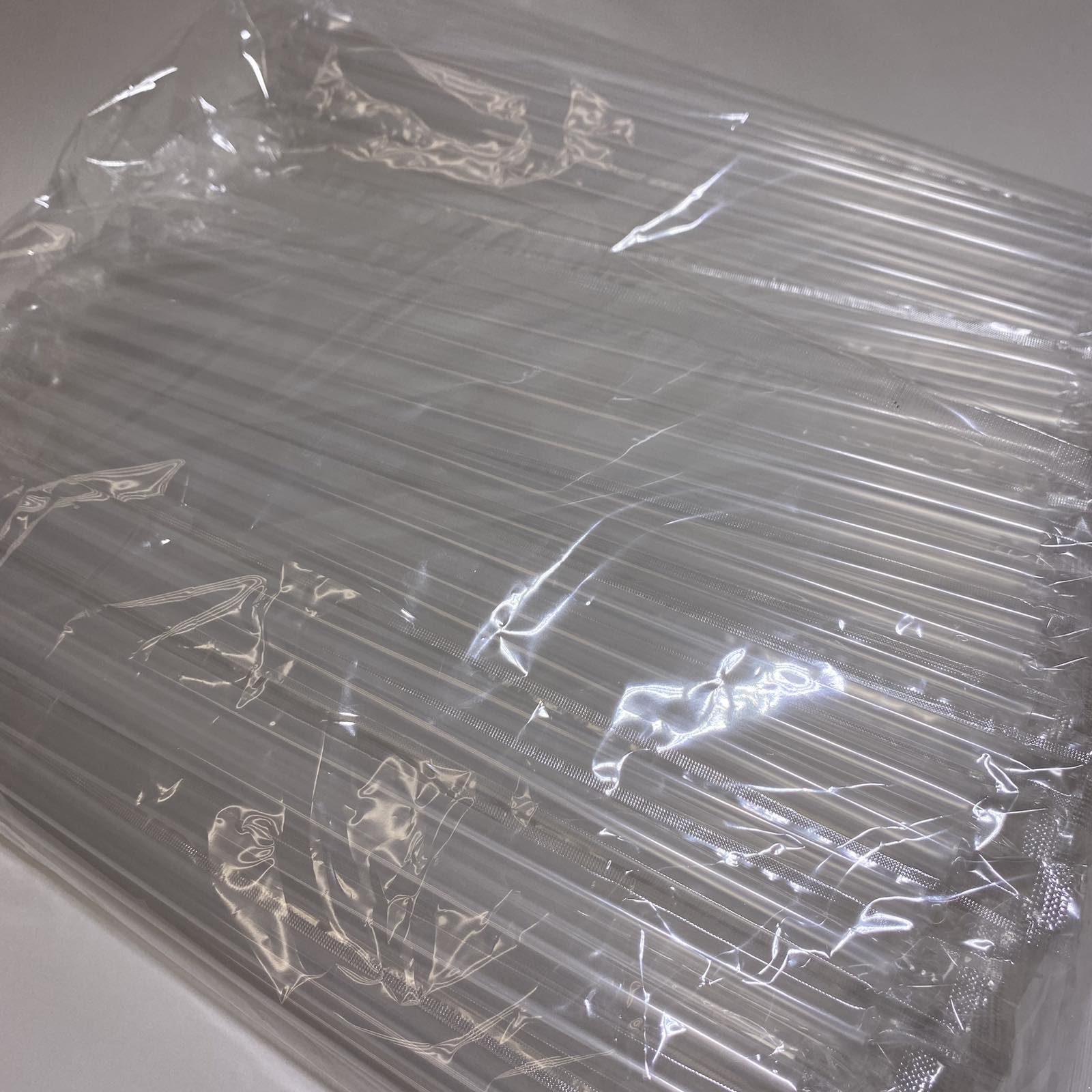 Трубочки для коктейля прям.d=8мм l=240мм в инд. упаковке , Прозрачные, 250шт/упак.