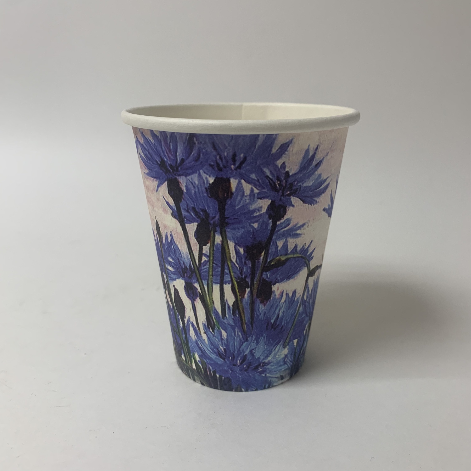 Стакан бумажный 250/270 мл «Васильки», 40 штук/упак (ГеккоКапс)