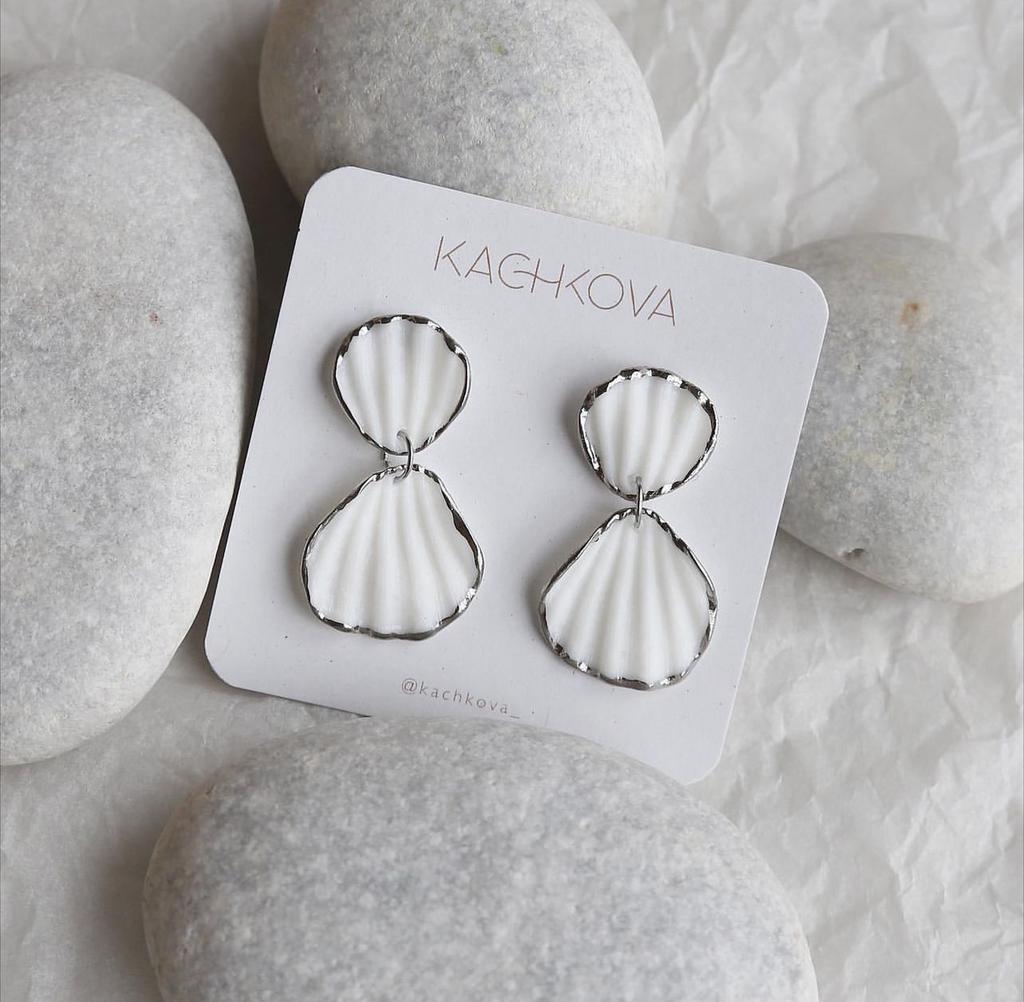 Серьги "Морская"  XL