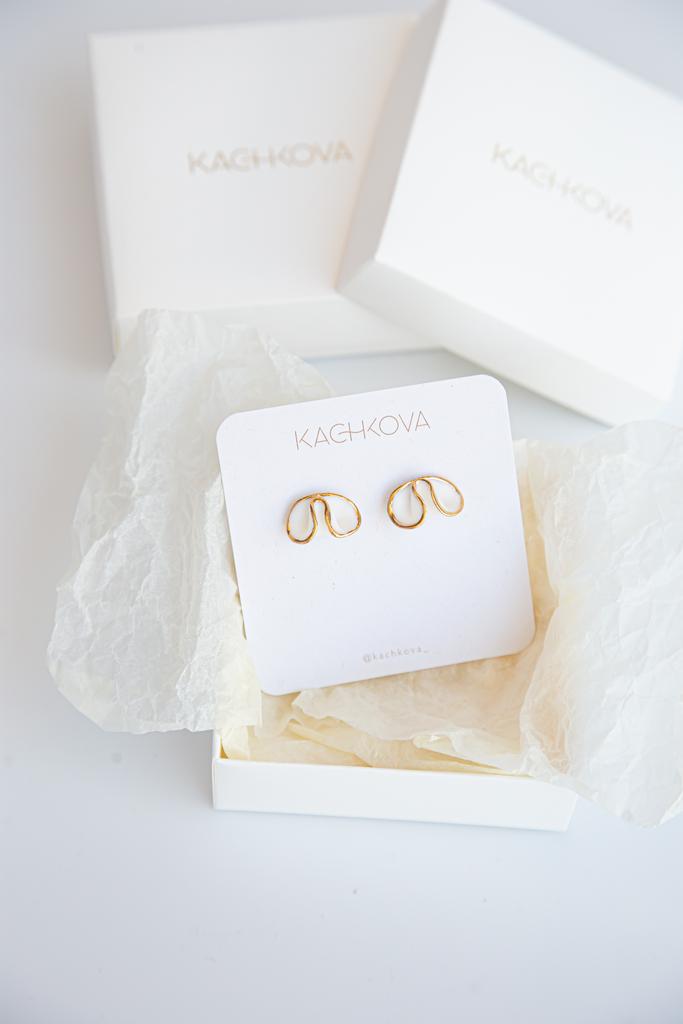 Серьги "Манкая"белые S