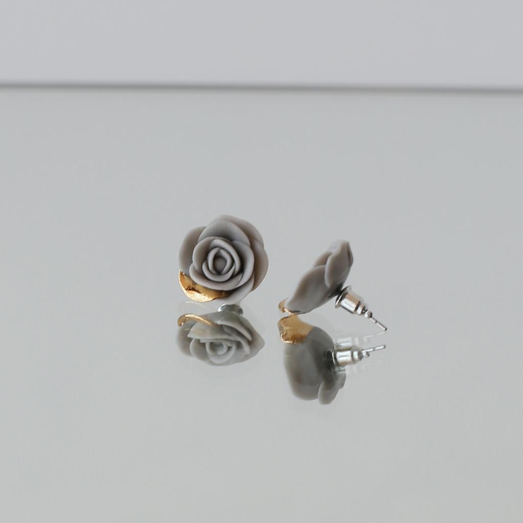 Серьги "Цветущая"роза