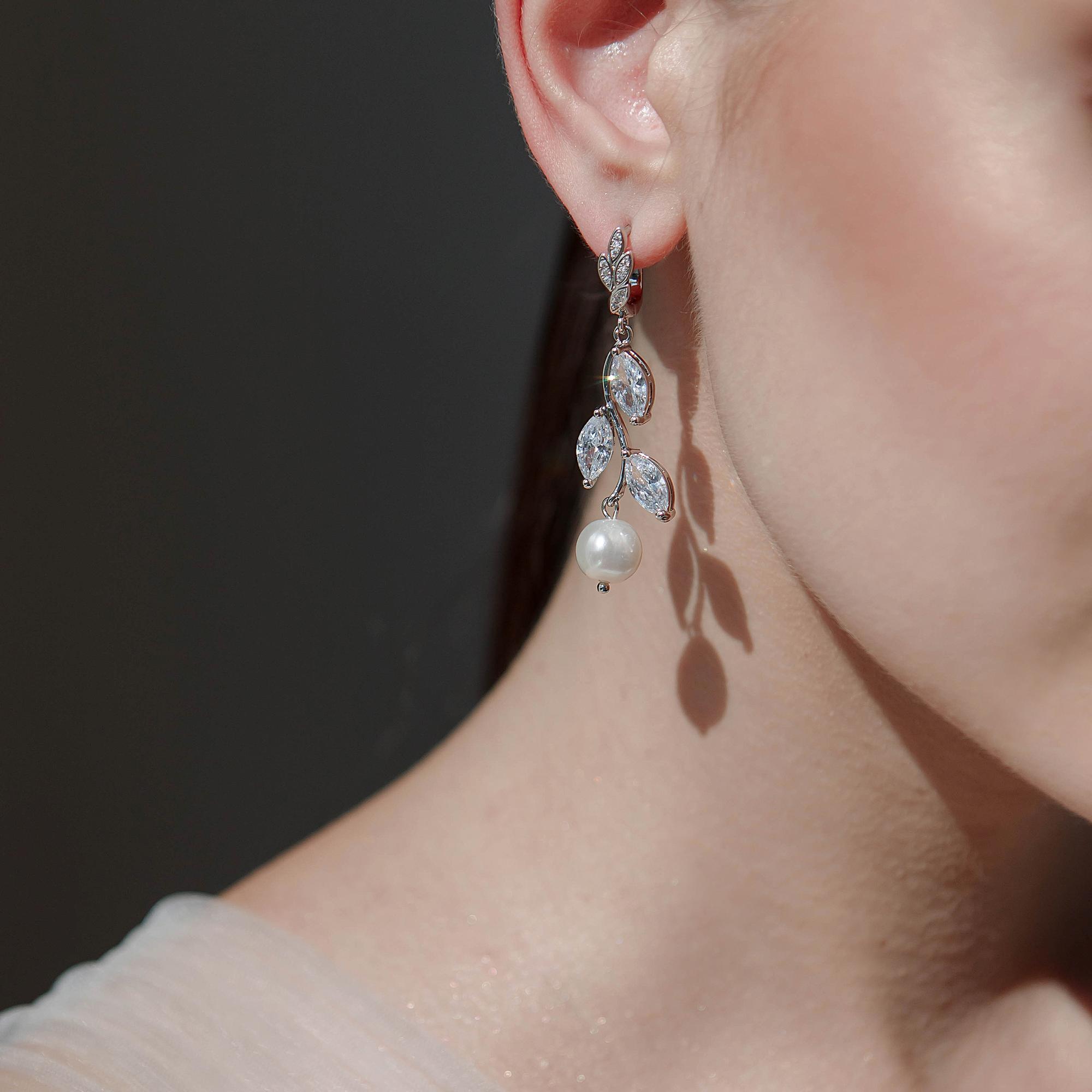 серьги для невесты, свадебные серьги, свадебные серьги спб, свадебный бижутерия, серьги с жемчугом, серьги для невесты купить