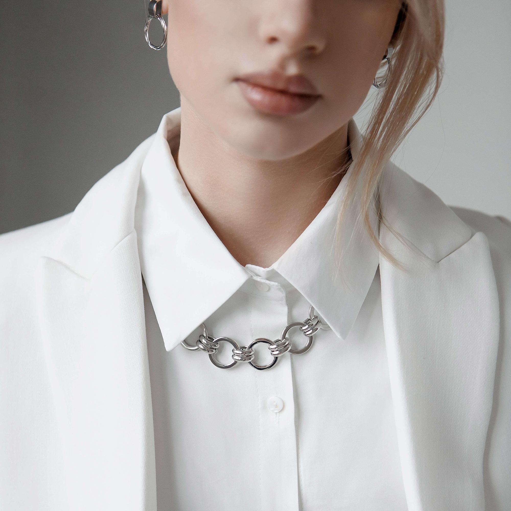 колье, цепь на шею, колье купить, колье спб, украшение на шею