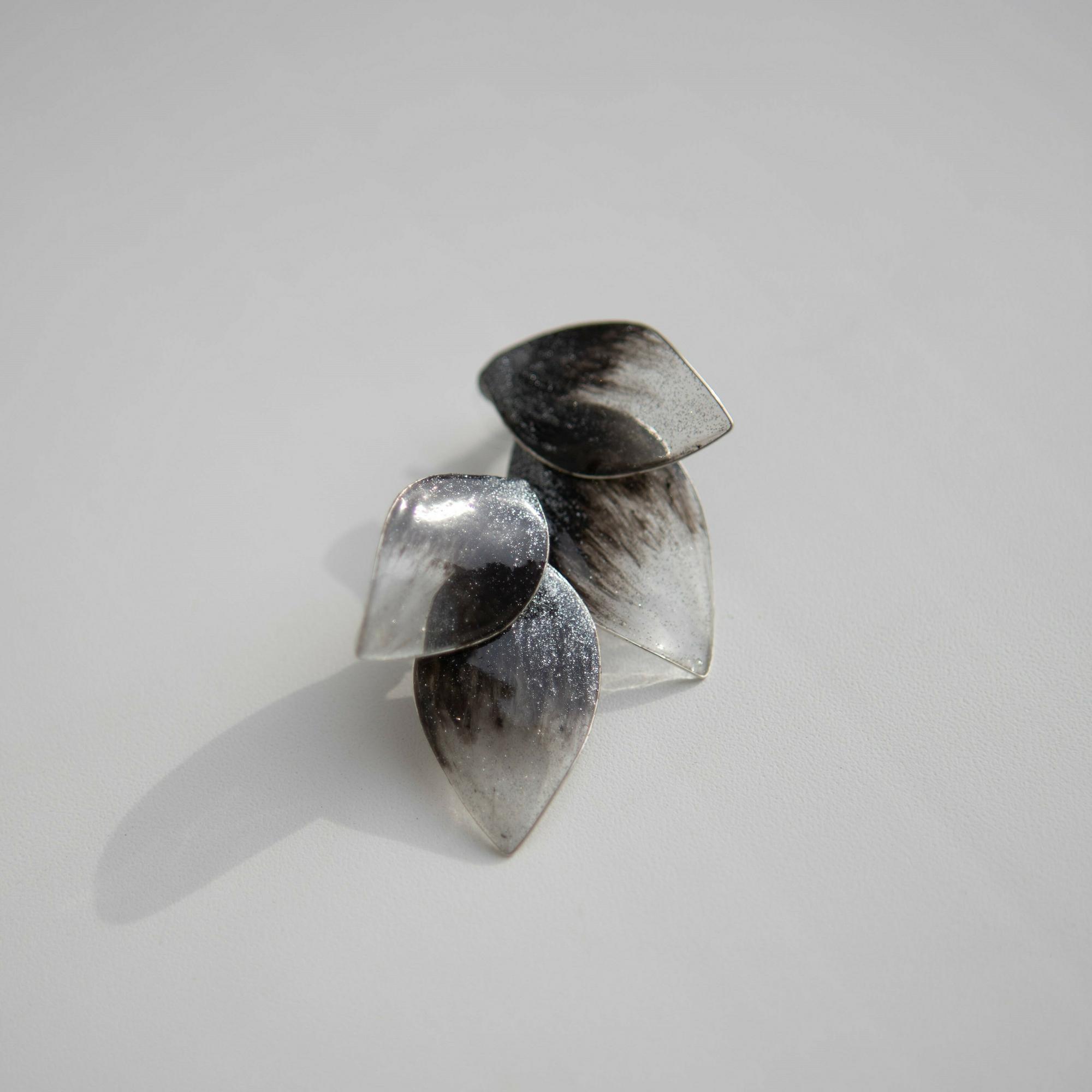 вечерние серьги, серьги лепестки, серьги на новый год, вечерняя бижутерия купить, серьги вечерние купить