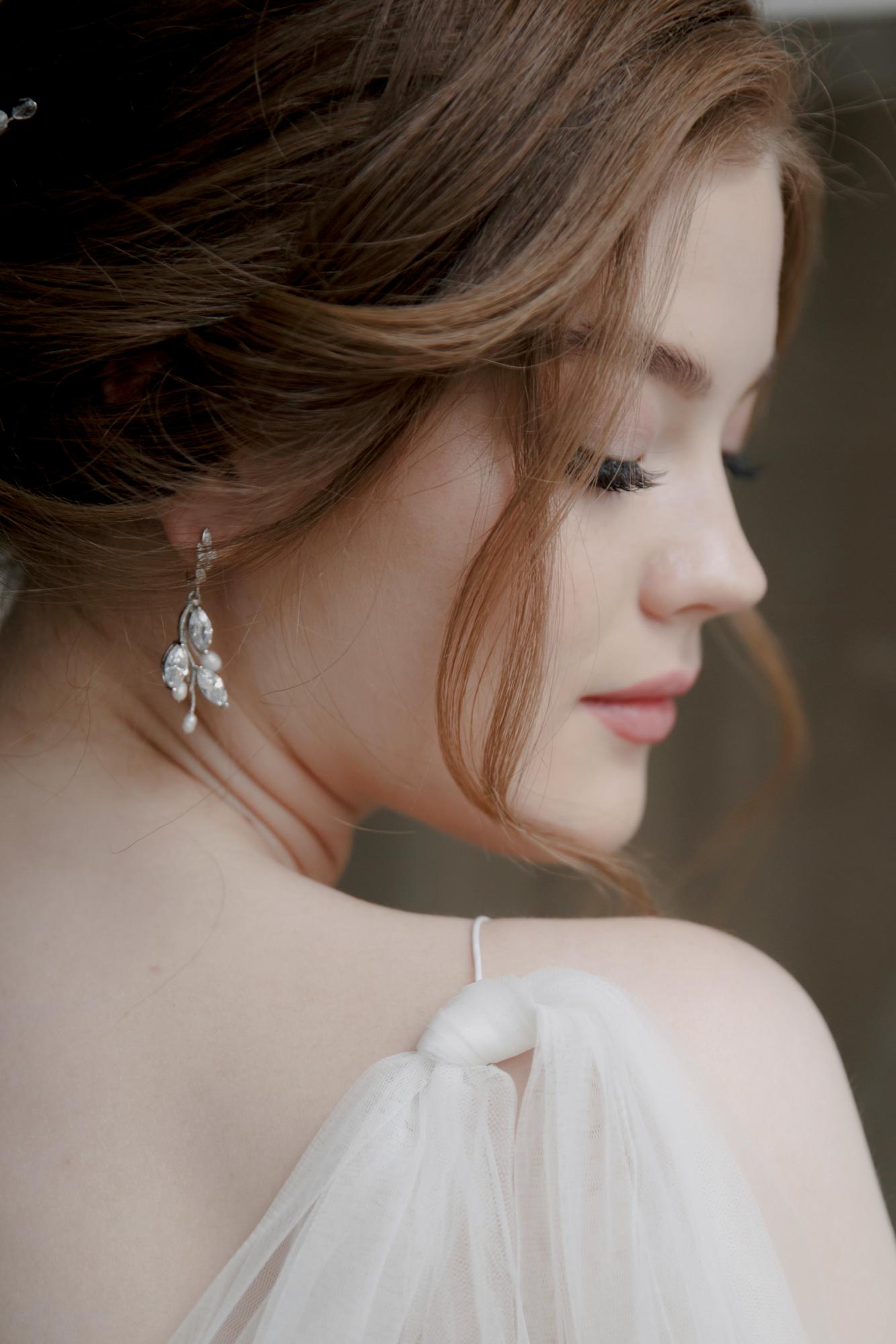 серьги для невесты, свадебные серьги, свадебные серьги спб, свадебный бижутерия, серьги с жемчугом купить