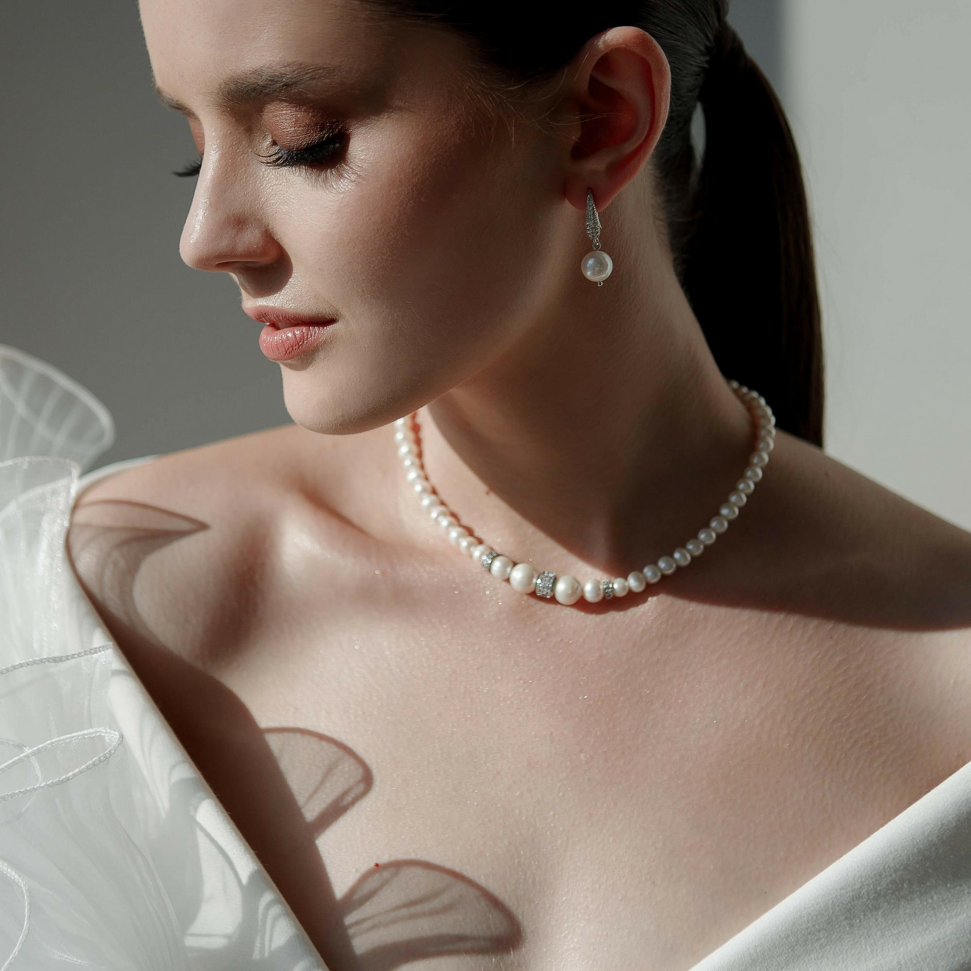 колье для невесты, свадебное колье, колье на свадьбу, колье для невесты купить, свадебные украшения на шею купить, набор свадебных украшений купить