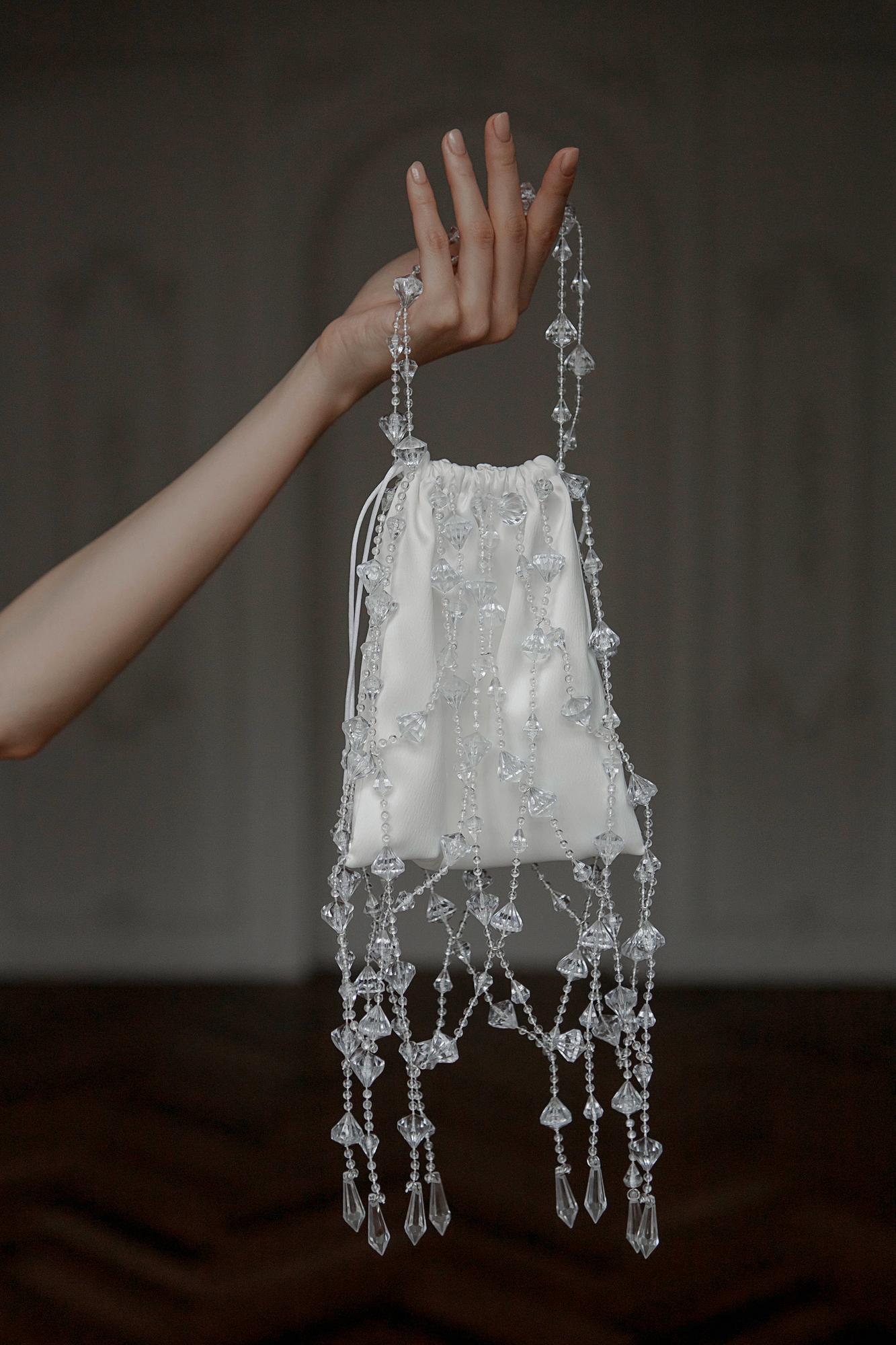 сумочка для невесты, свадебная сумочка авоська, хрустальная сумочка купить, сумочка ручной работы на свадьбу, свадебный клатч, клатч для невесты, сумочка для телефона на свадьбу