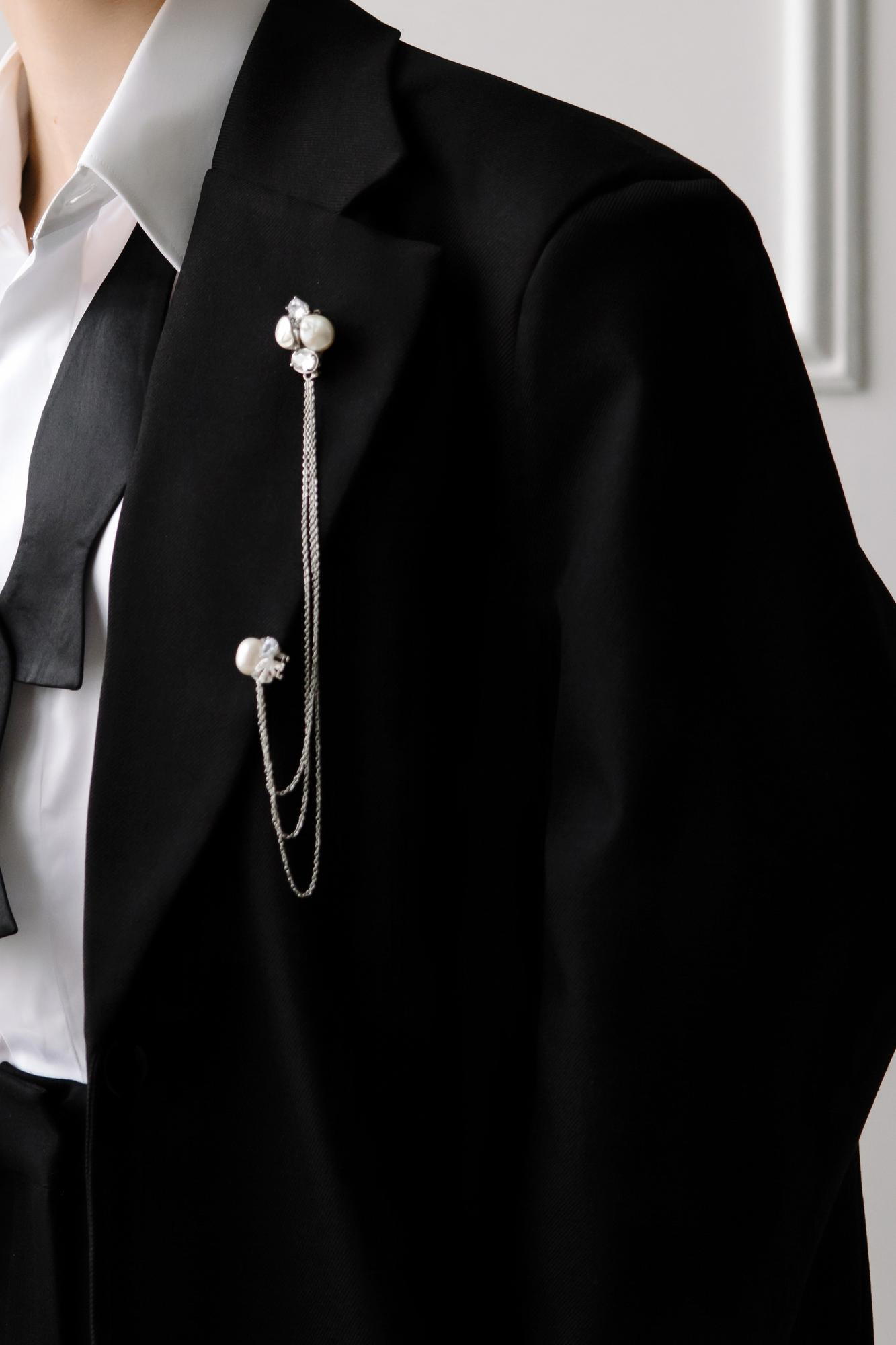 брошь с цепочками купить, брошь бутоньерка, брошь для жениха купить, мужская брошь на свадьбу, брошь на свадьбу, бутоньерка жениха белая