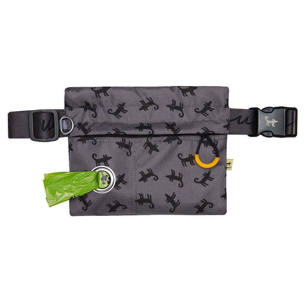 Cумка-clutch для лакомств ШАРИК (серая) 3.0 + пакетики для уборки