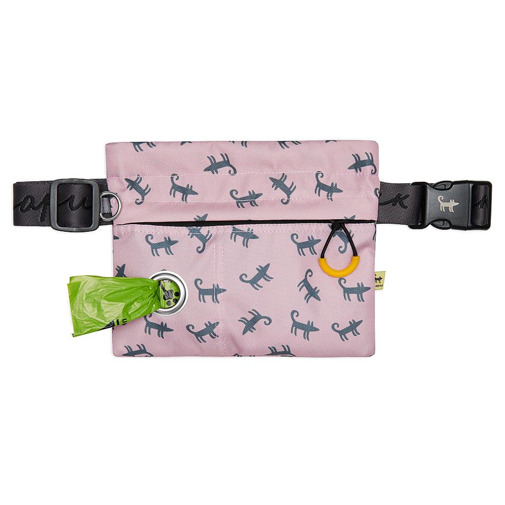 Cумка-clutch для лакомств ШАРИК (розовая) 3.0 + пакетики для уборки