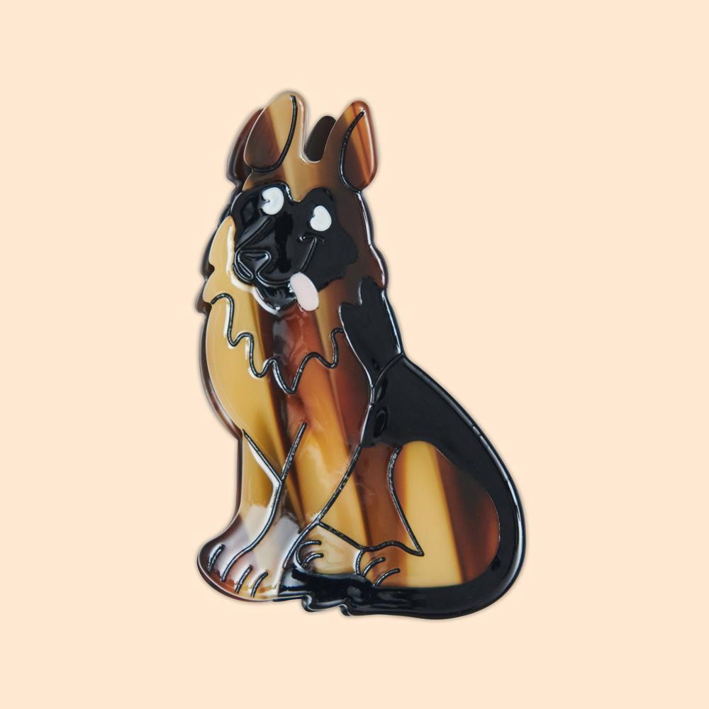 Заколка-краб ОВЧАРКА