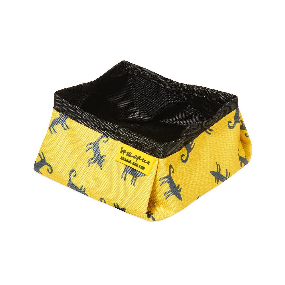 Миска складная ЖЁЛТЫЙ ШАРИК