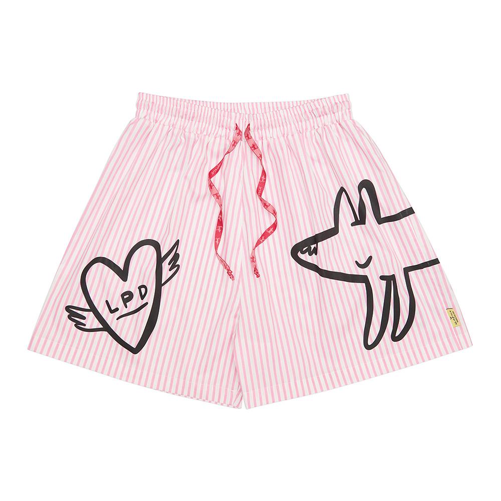 Шорты домашние LOVE PEACE DOGS (розовые)