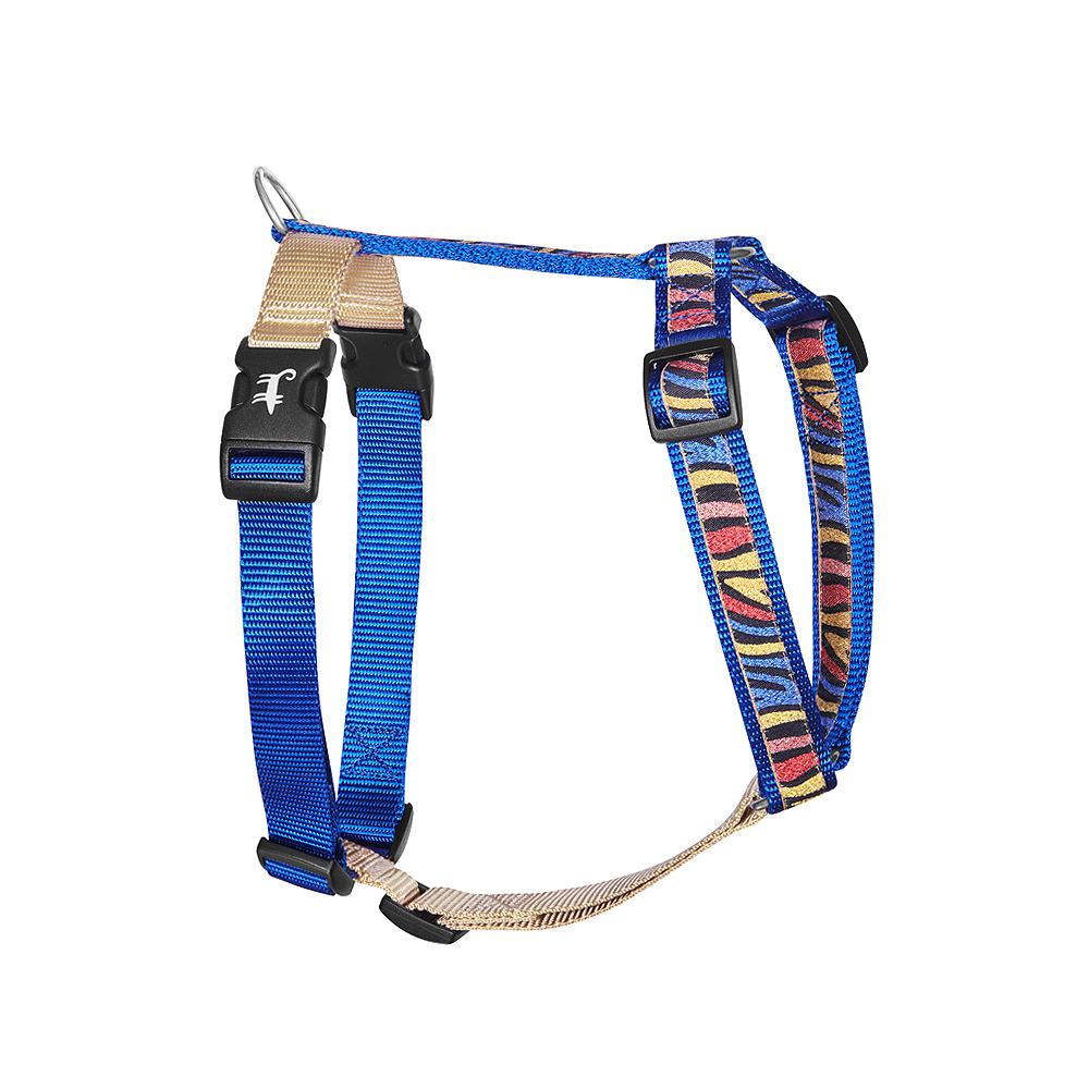 Шлейка ДИКАЯ ЗЕБРА (синяя)