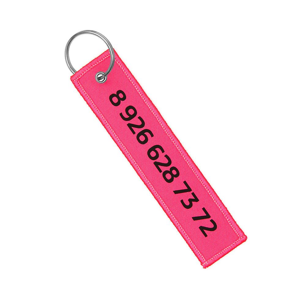 Адресник S.O.S. NEON PINK BIG (предзаказ до 24 ноября)