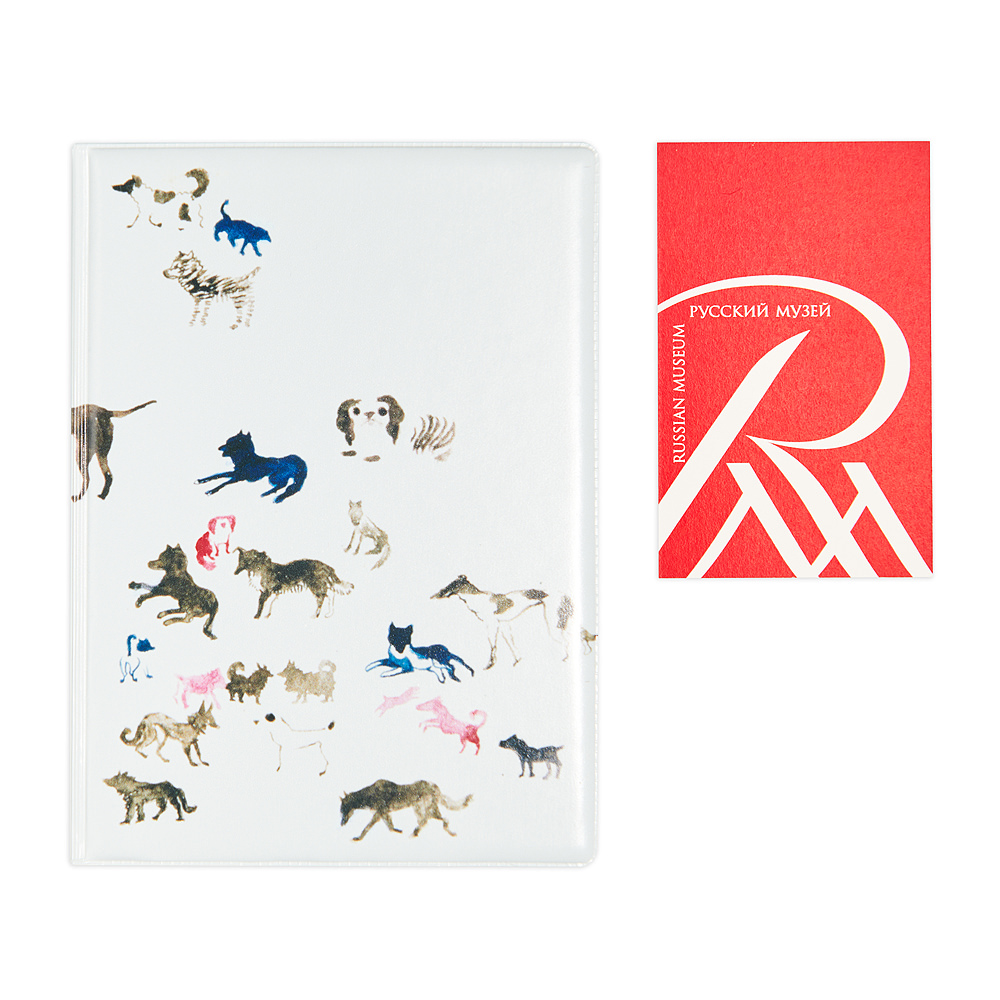 Обложка для ветпаспорта СОБАЧКИ (Шарик х Русский музей)