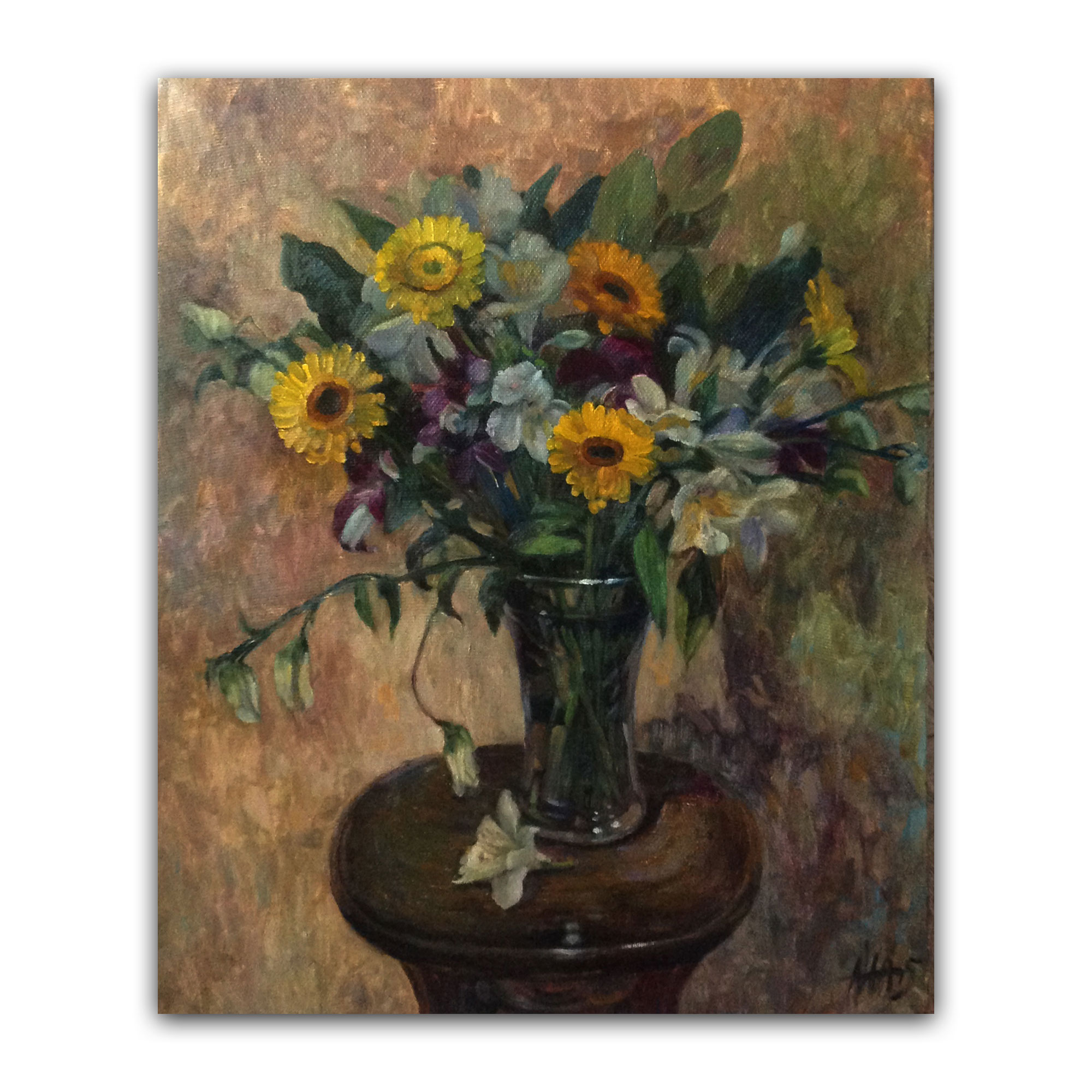 Картина "Букет с орхидеями"