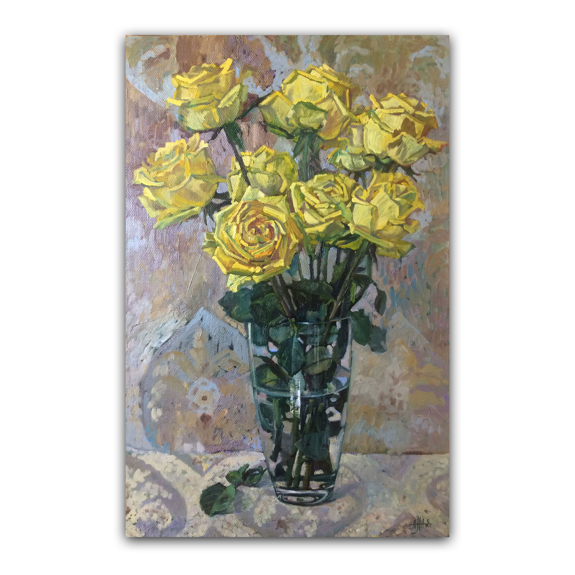 Картина "Жёлтые розы"