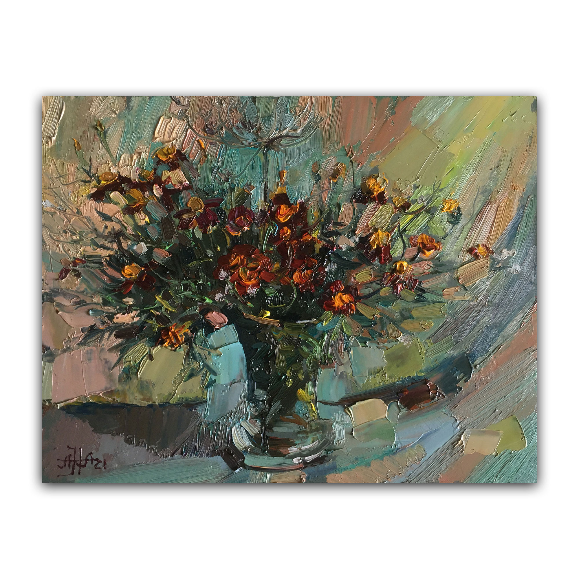 Картина "Бархатцы"