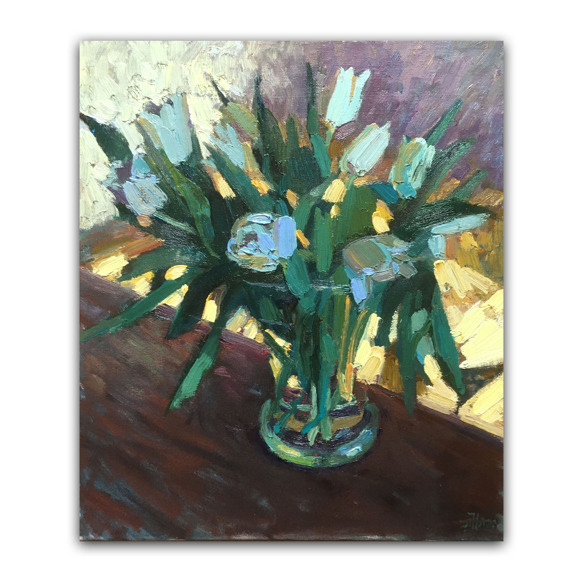 Картина "Тюльпаны голубые"
