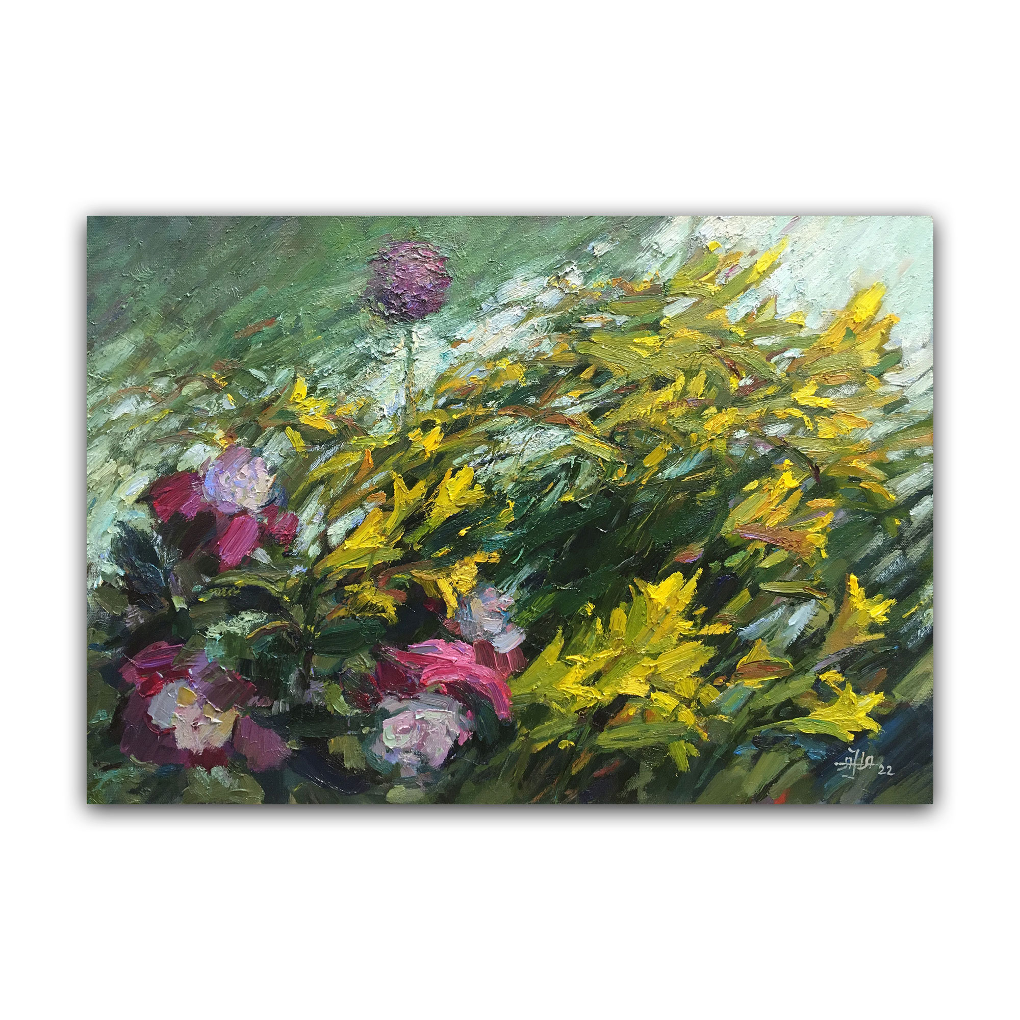 Картина "Лилейник и лук"