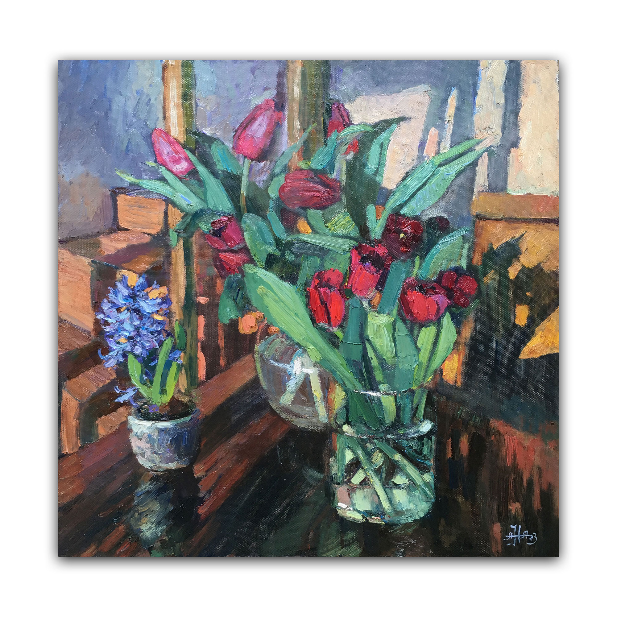 Картина "Тюльпаны и гиацинт"