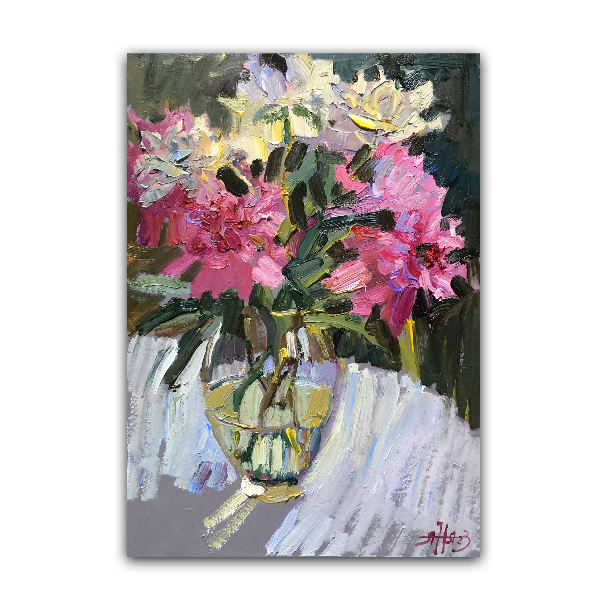 Картина "Пионы на солнце"