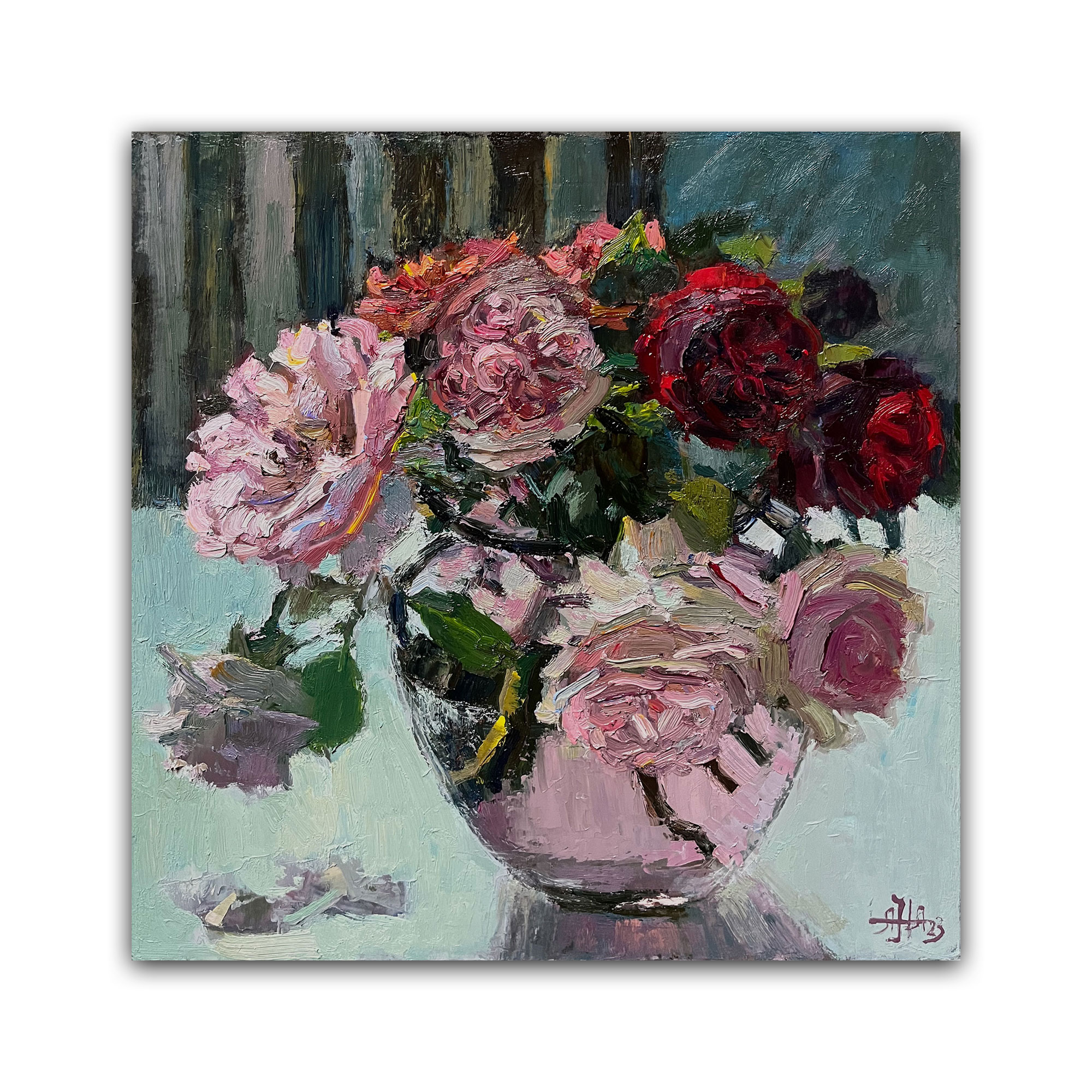 Картина "Розы из сада"