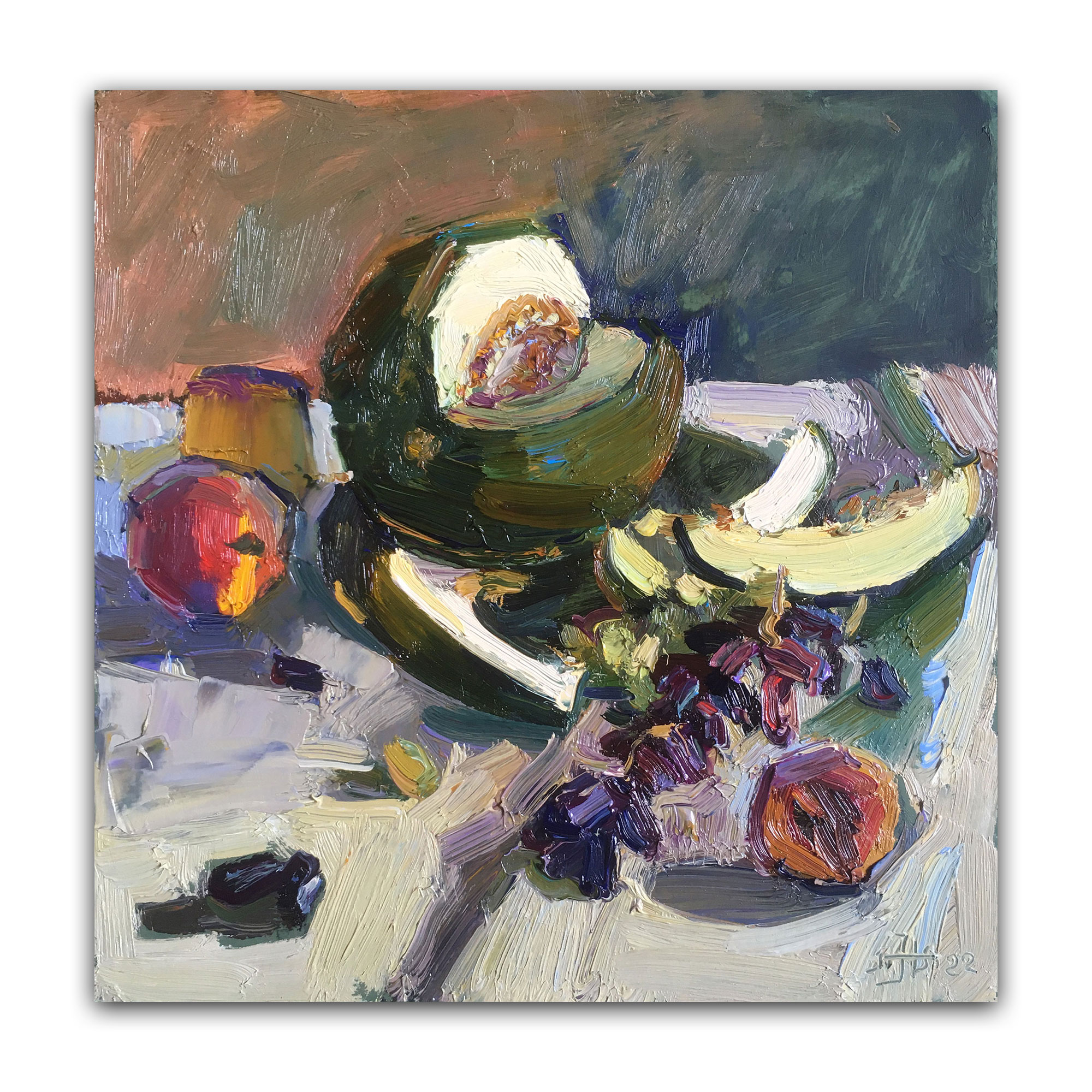 Картина "Натюрморт с дыней