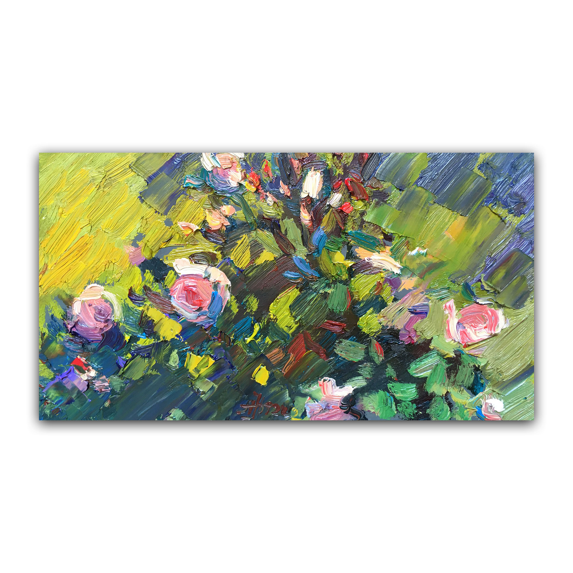 Картина "Солнечные лучи на розе"