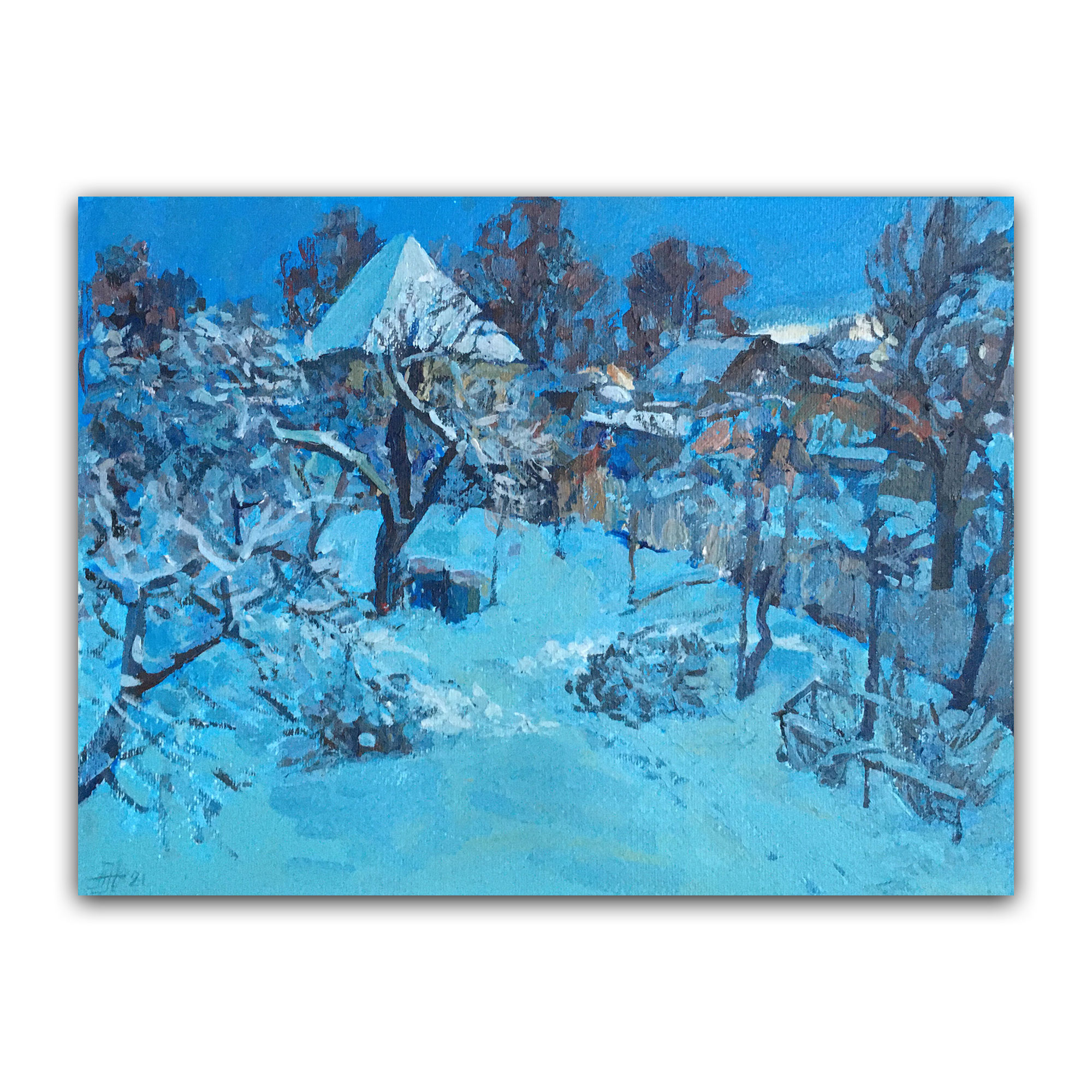 Картина "Голубое утро"