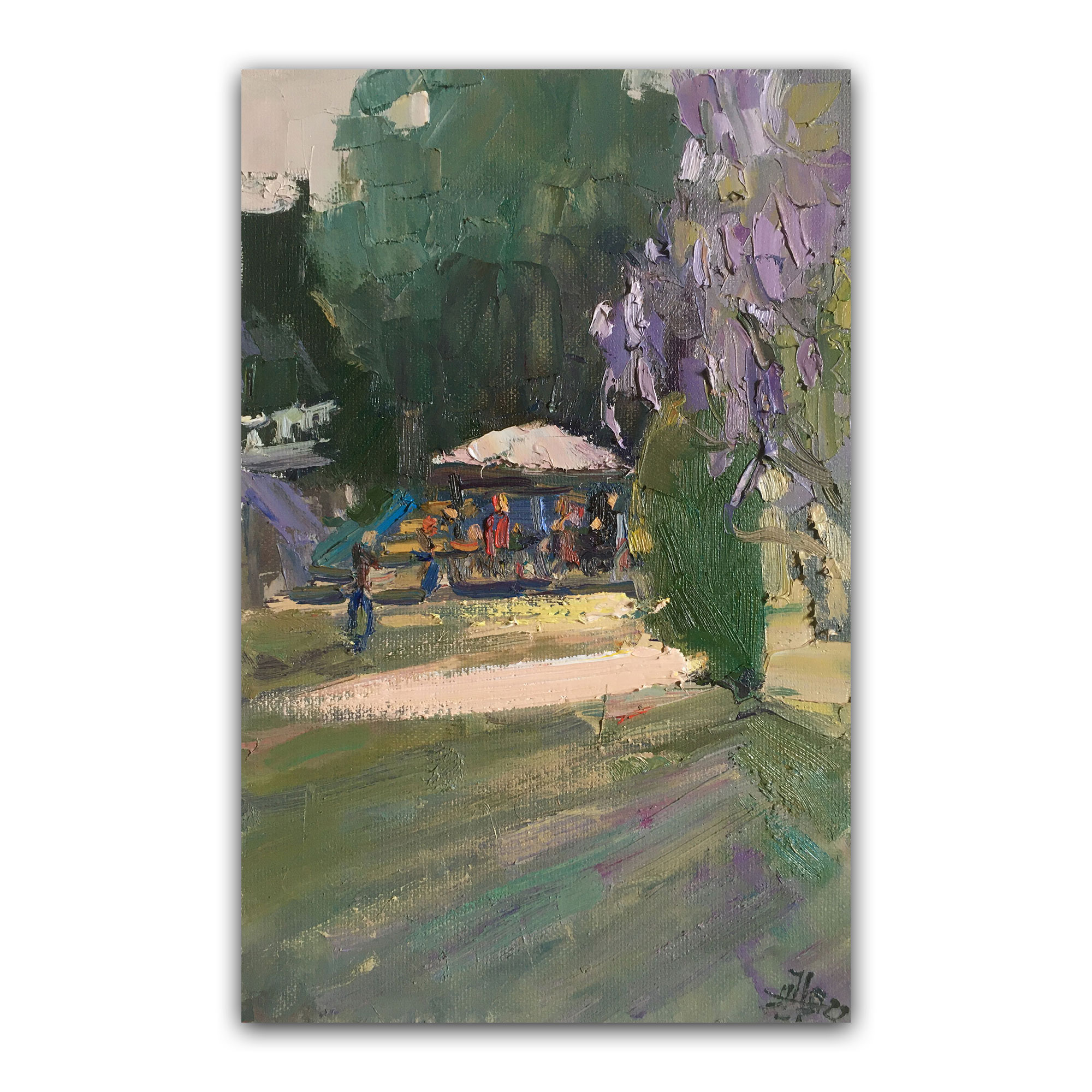 Картина "Серия Крым. Глициния цветёт"