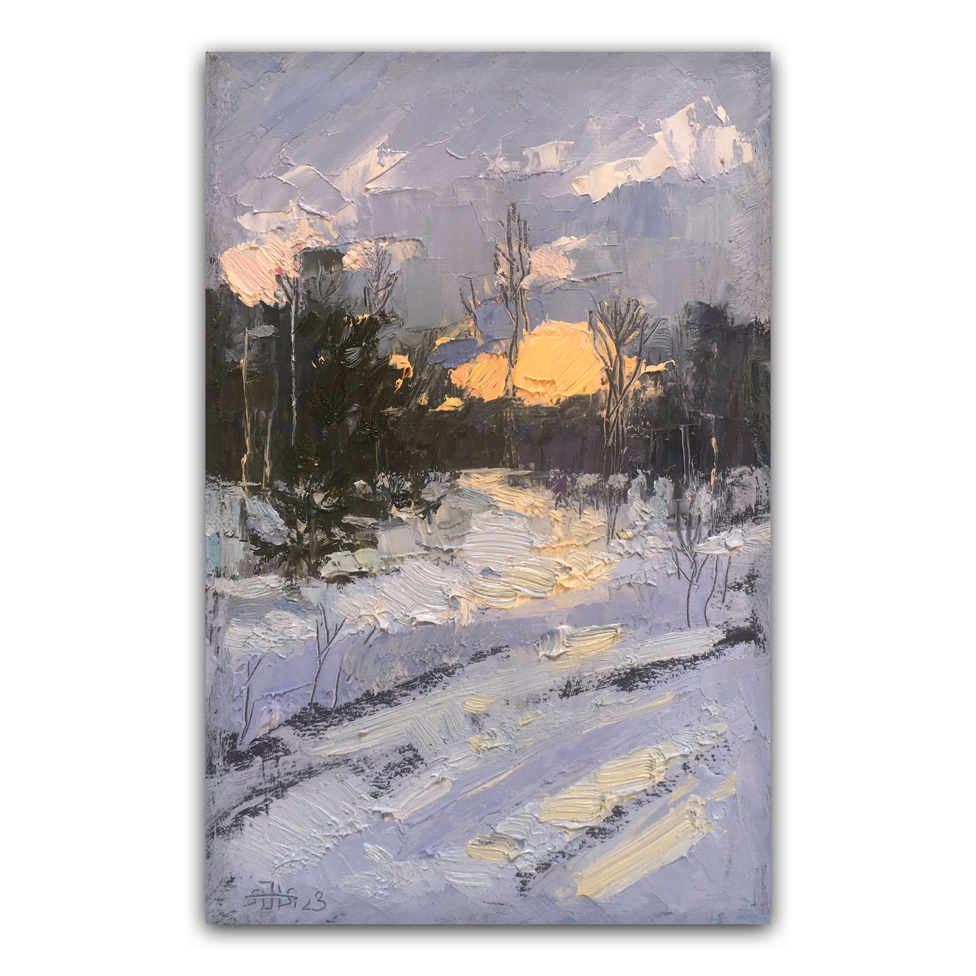 Картина "Серия Прогулки по деревне. Ранний вечер"