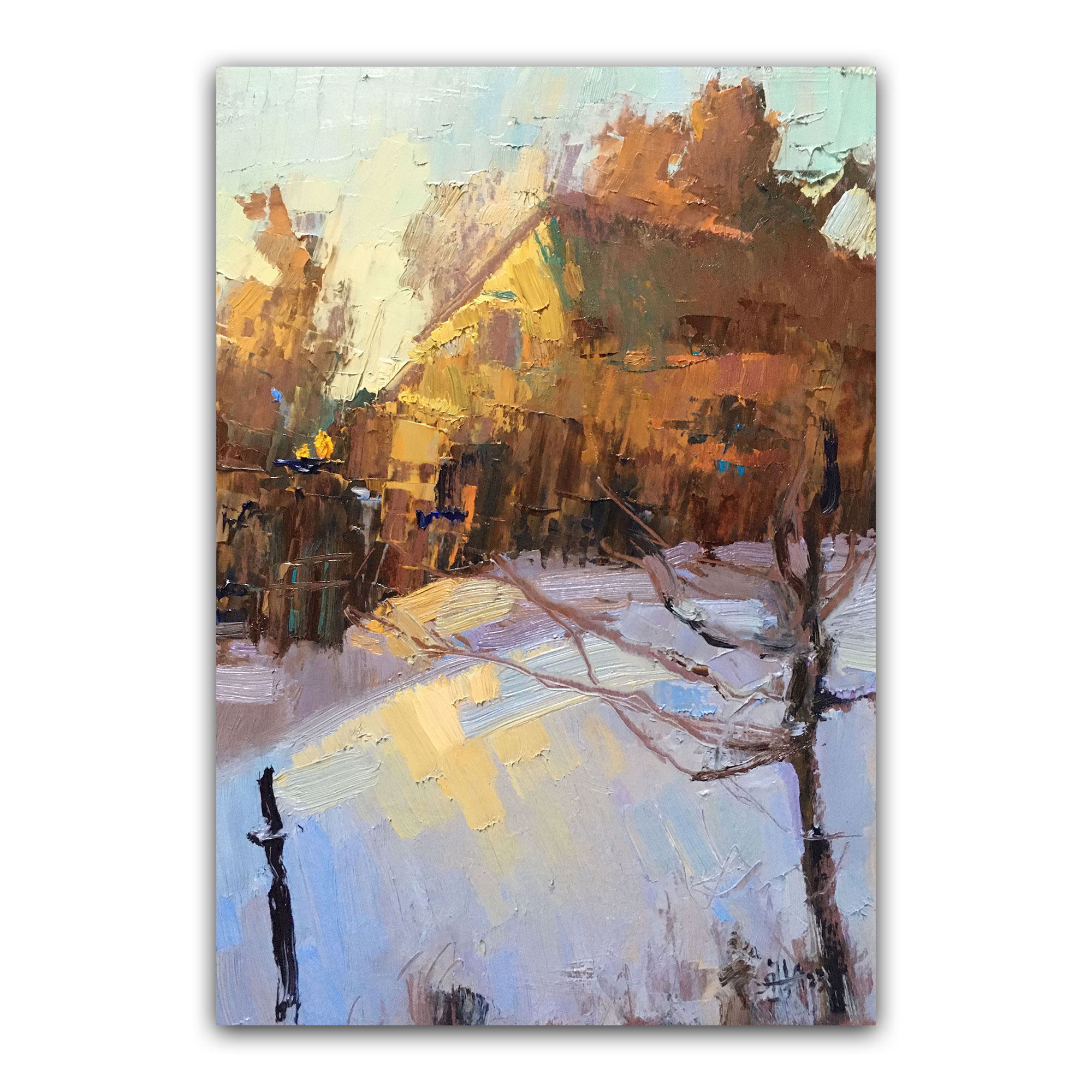 Картина "Серия Из окна. Вечерние лучики"