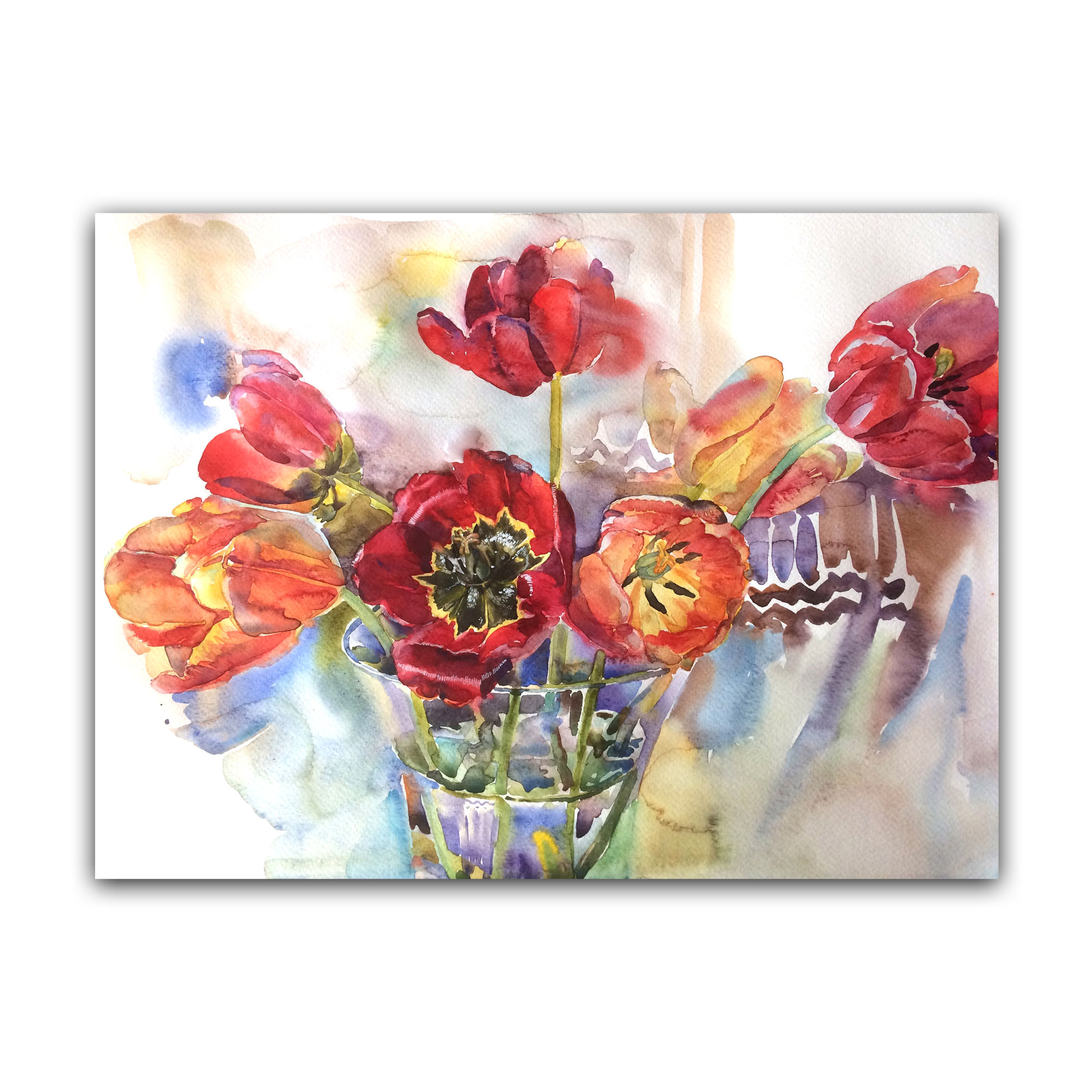 Картина "Красные тюльпаны"