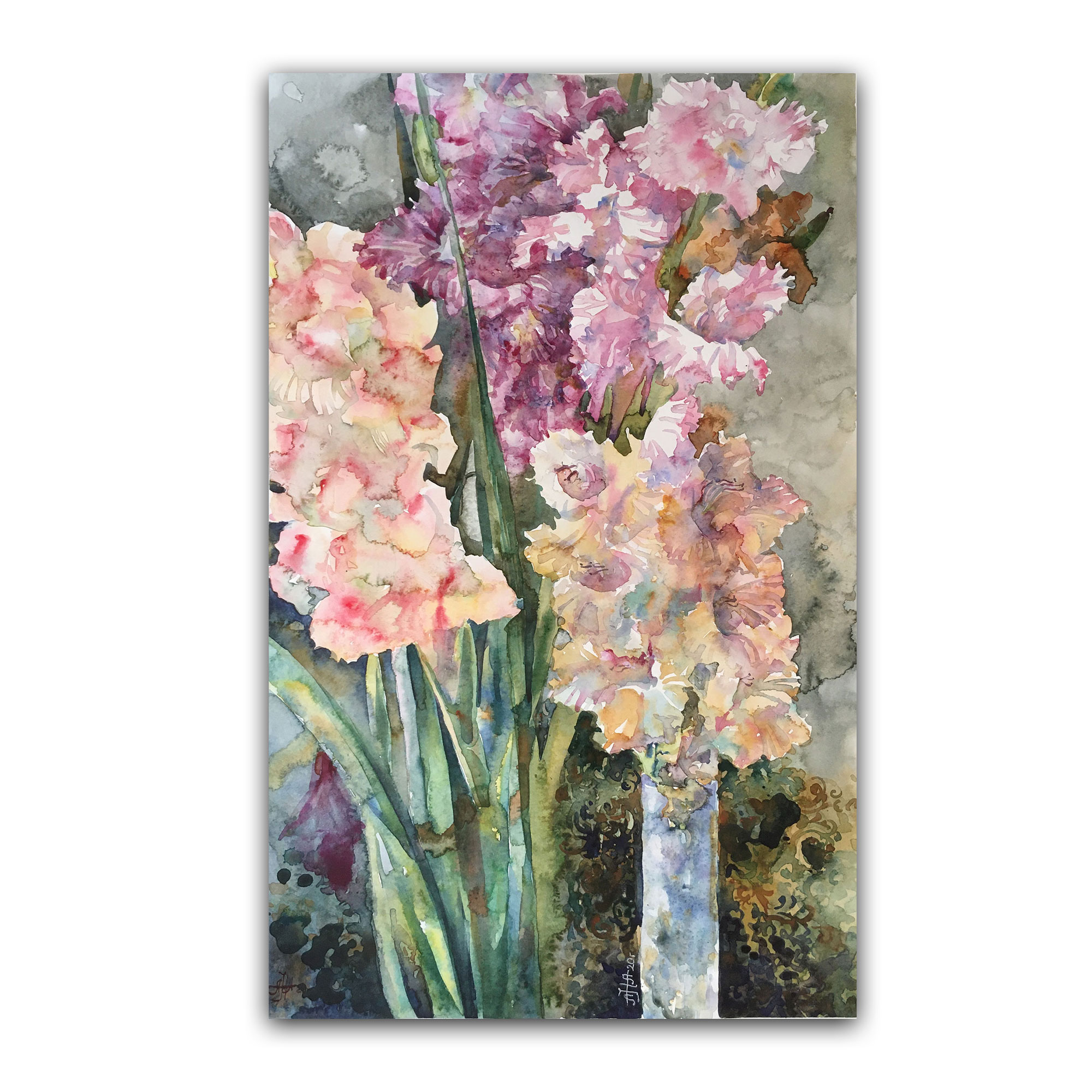 Картина "Узор из гладиолусов"