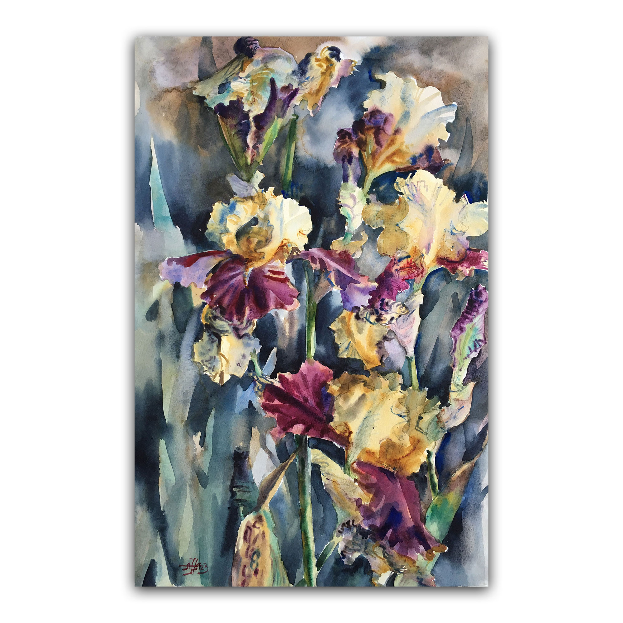 Картина "Ирисы райские в саду"