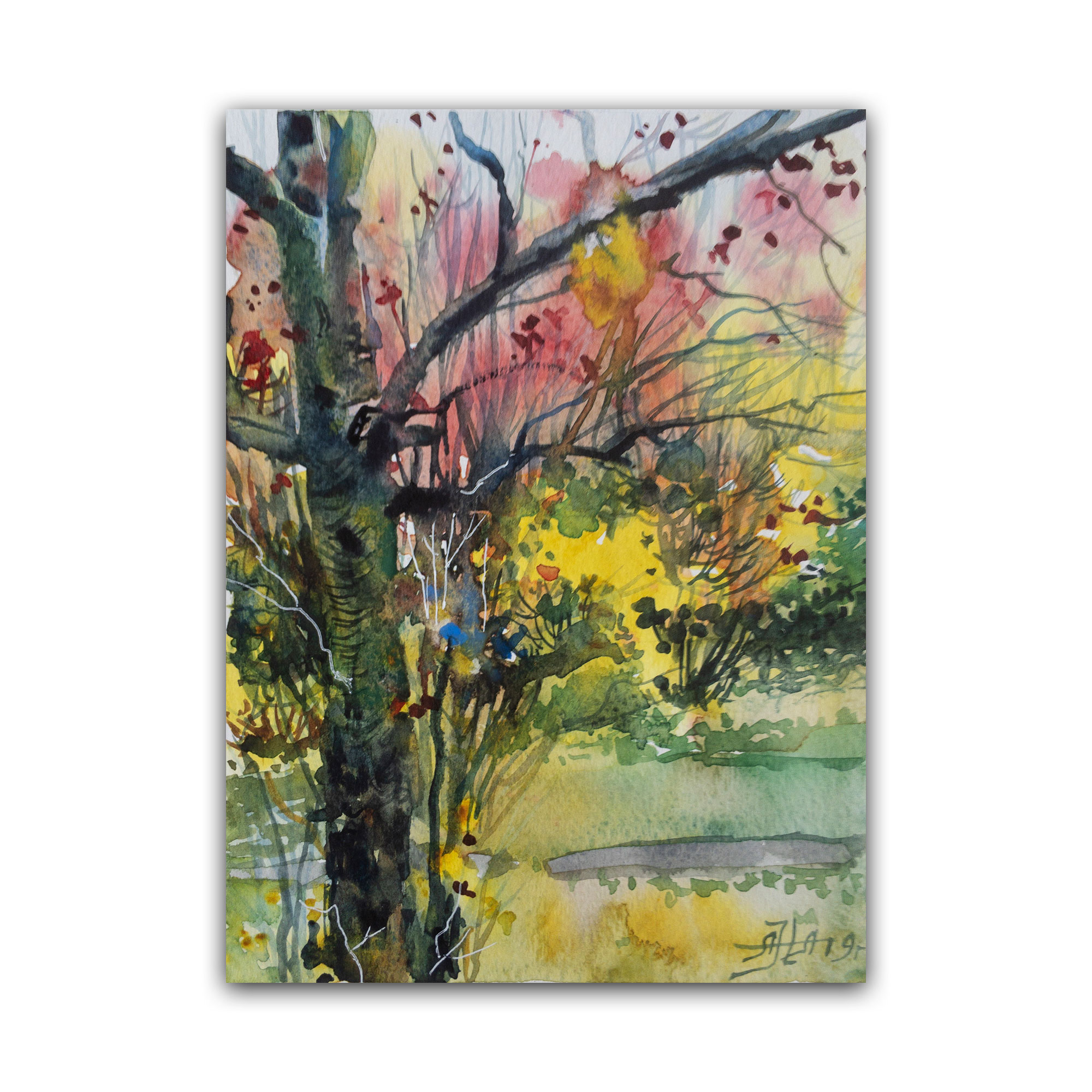 Картина "Осень в городе 9"