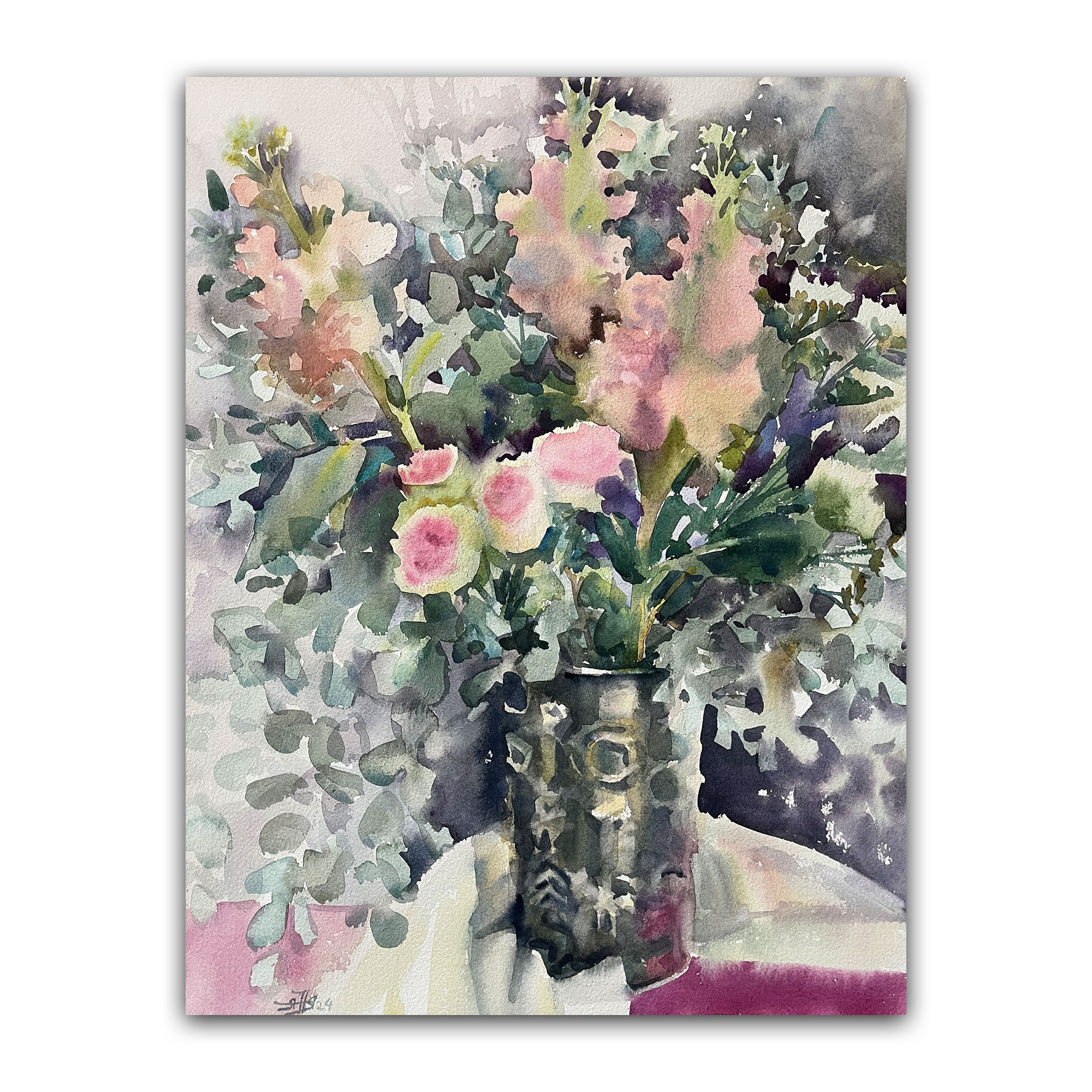 Картина "Маттиола и эвкалипт"